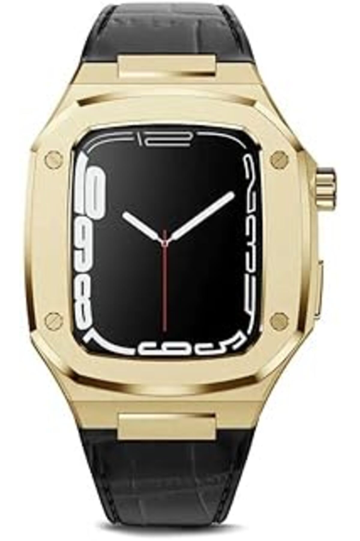 karadağsb Zore Apple İle Uyumlu Watch 44Mm Krd-67 Kordon Siyah-Gold