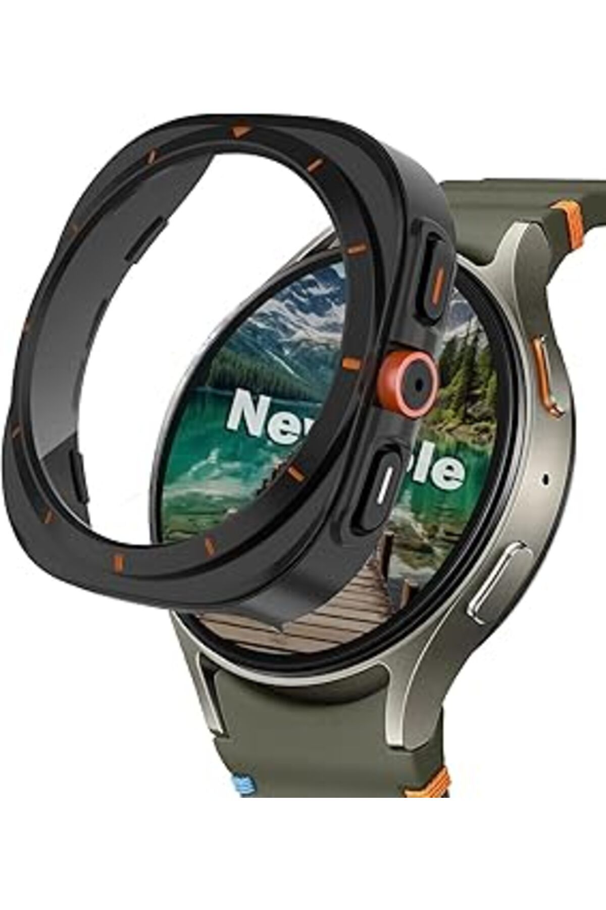 karadağsb Newpole Samsung Galaxy Watch 6 40Mm Watch İçin Ekran Koruyucu Kılıf Watch Ultra Görünümlü Kılıf Tam