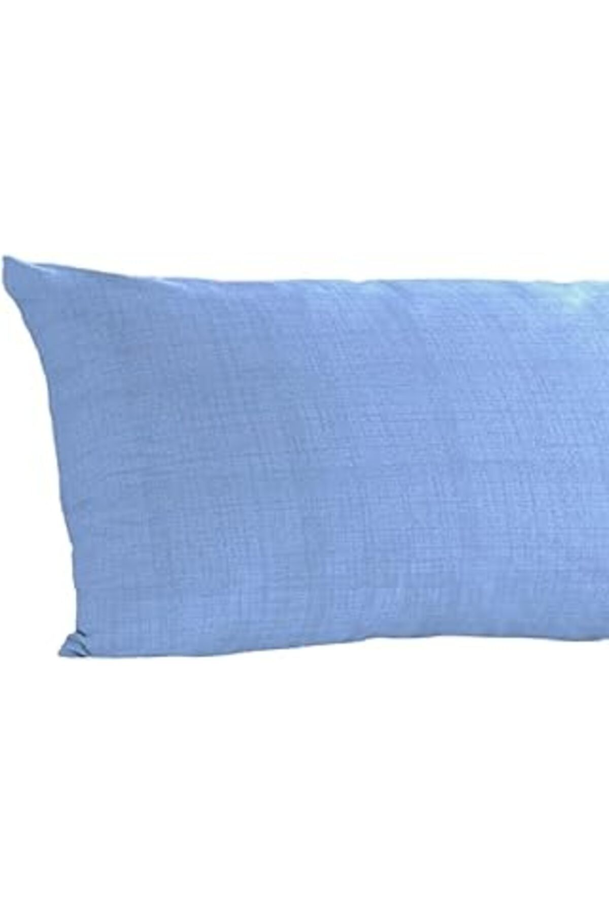 karadağsb Alla Turca-Ranforce Yan Yatış Yastık Kılıfı 40X120 Cm Açık Mavi (Açık Mavi)
