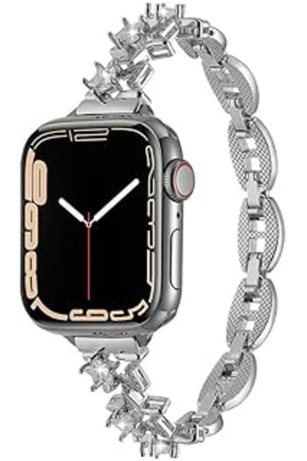 karadağsb Zore Apple İle Uyumlu Watch 38Mm/40Mm Krd-104 Metal Kordon Gümüş