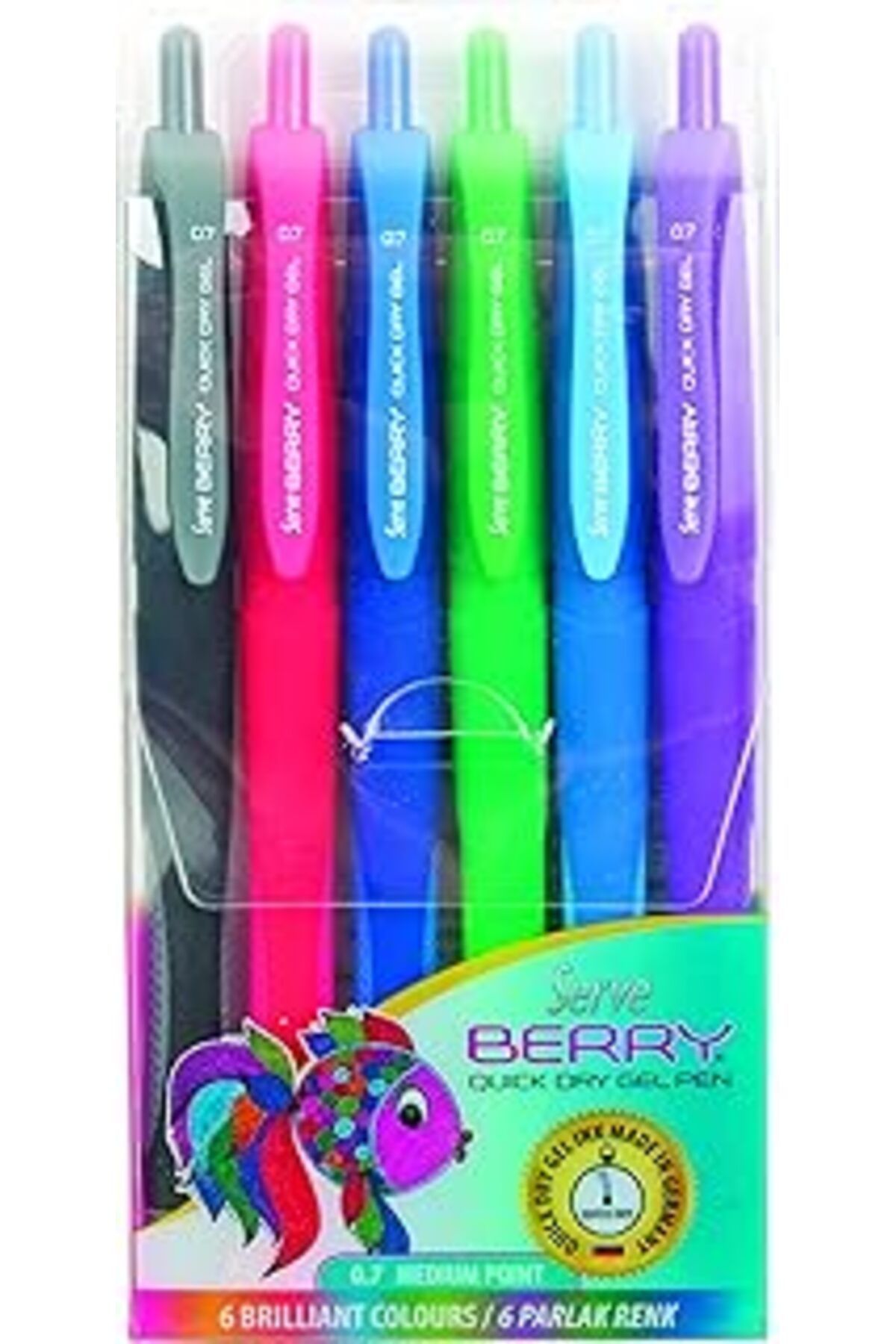 Mu Art Berry Jel Kalem 07mm Karma Blister 6li