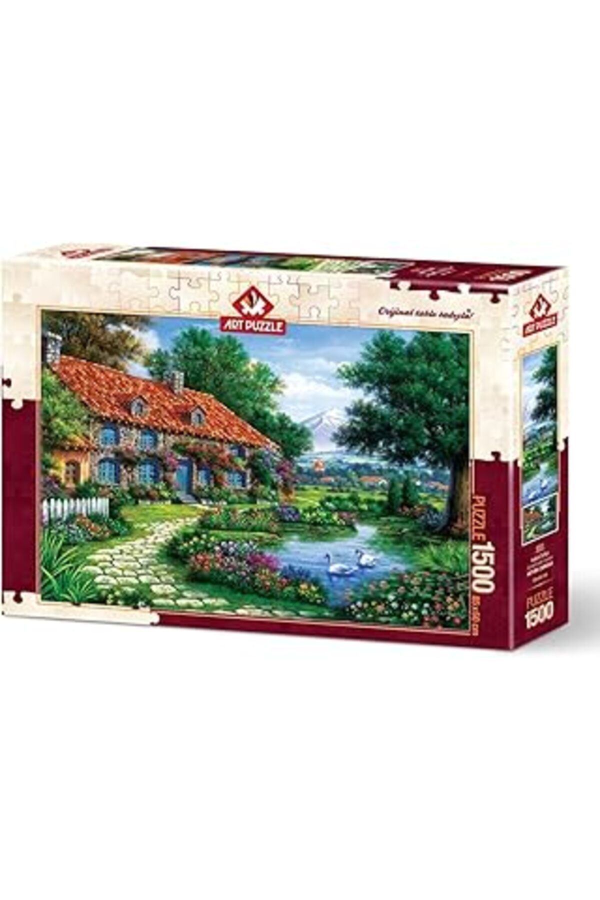 karadağsb Art Puzzle Kuğulu Bahçe 1500 Parça Puzzle