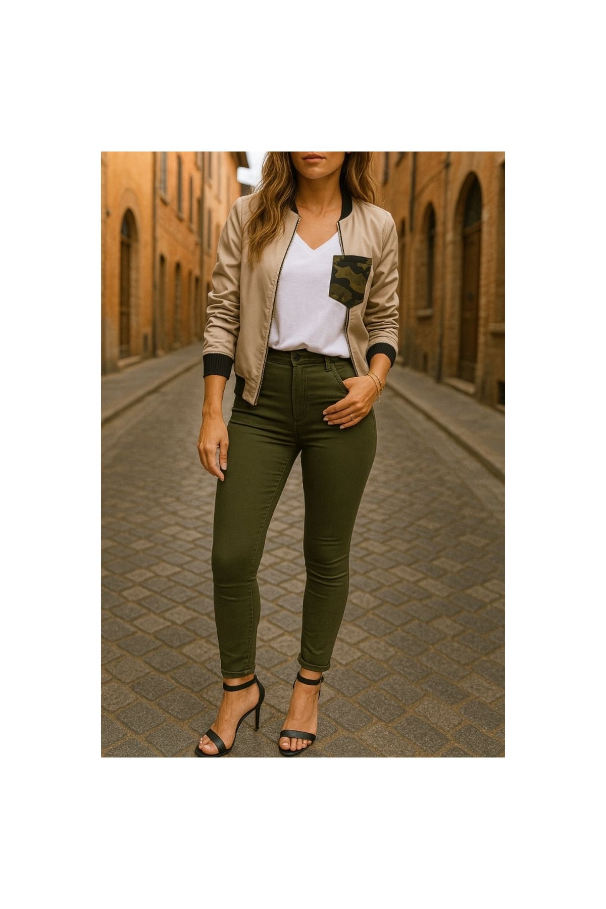 Marsilyan - Gabardin Kumaş Yüksek Bel Pantolon 90 Cm 4XLbel40cm