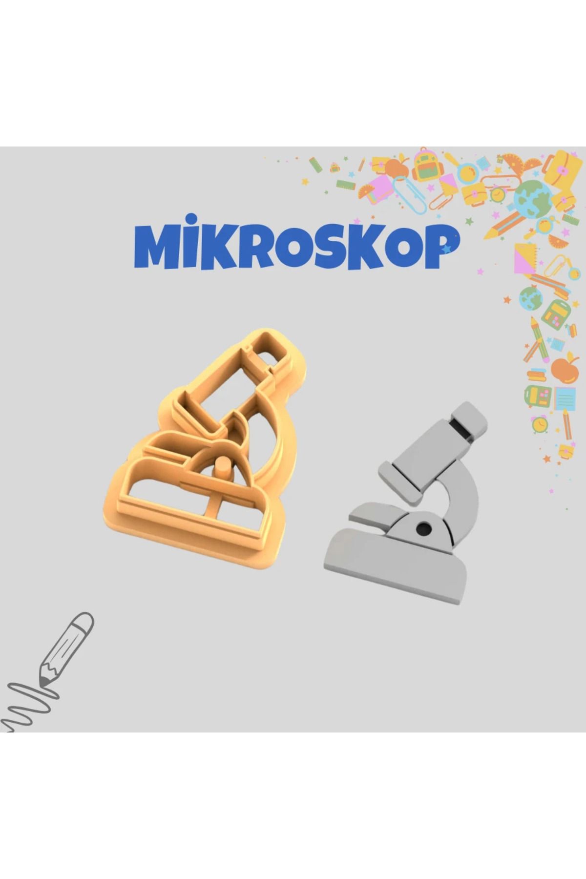 sermen kreatif Mikroskop Kurabiye Damgası