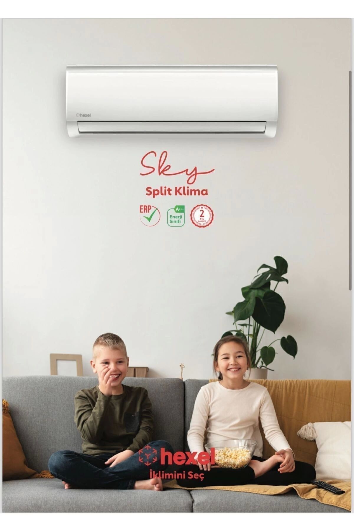 hexel 12000 Btu Duvar Tipi Inverter Klima 7/24 Servis