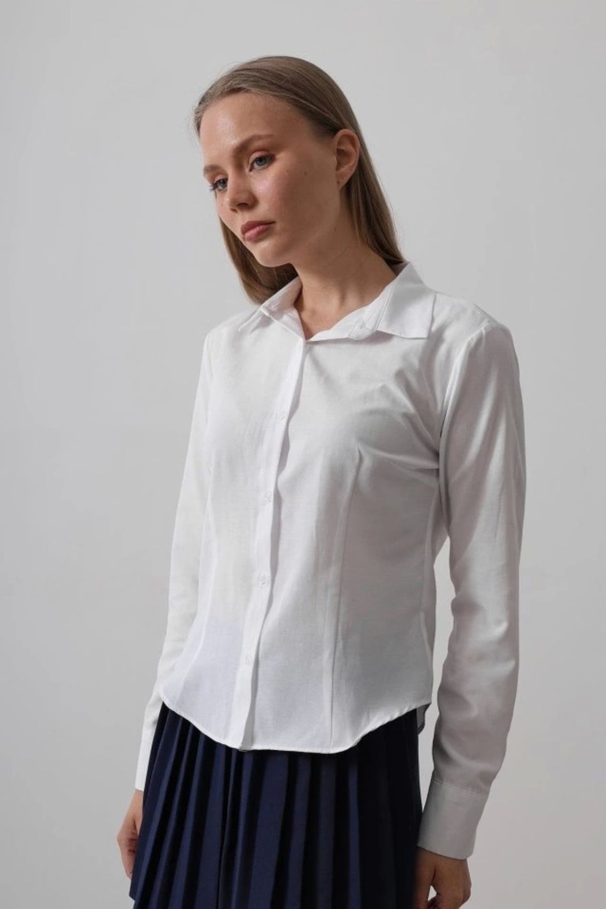 Butik Basic Gömlek - Beyaz