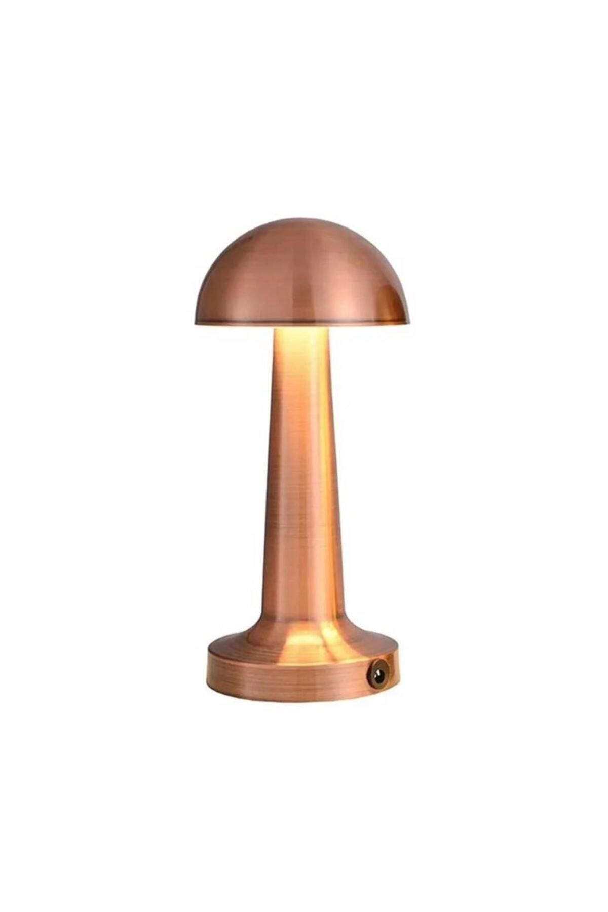 Cata Bronz Renk Masa Lambası Tek Anahtarla 3 Renk Ct-8430