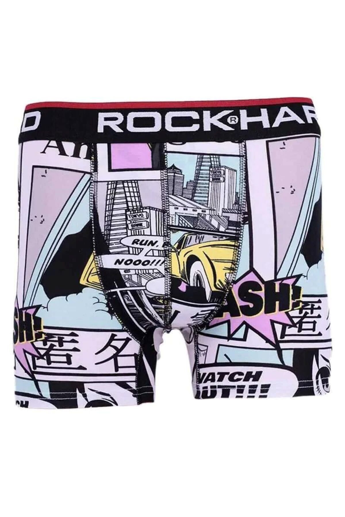 rockhard Erkek Renkli 5'li Rock Hard Desenli Boxser (7003)