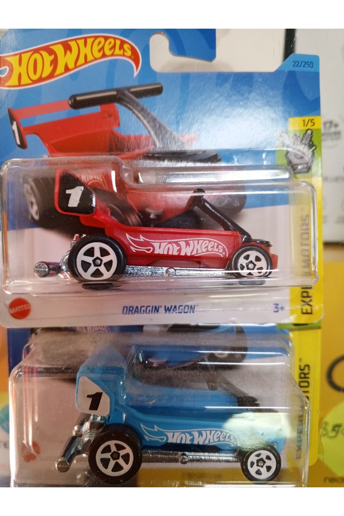 HOT WHEELS Hotwheels draggin wagon ikili set