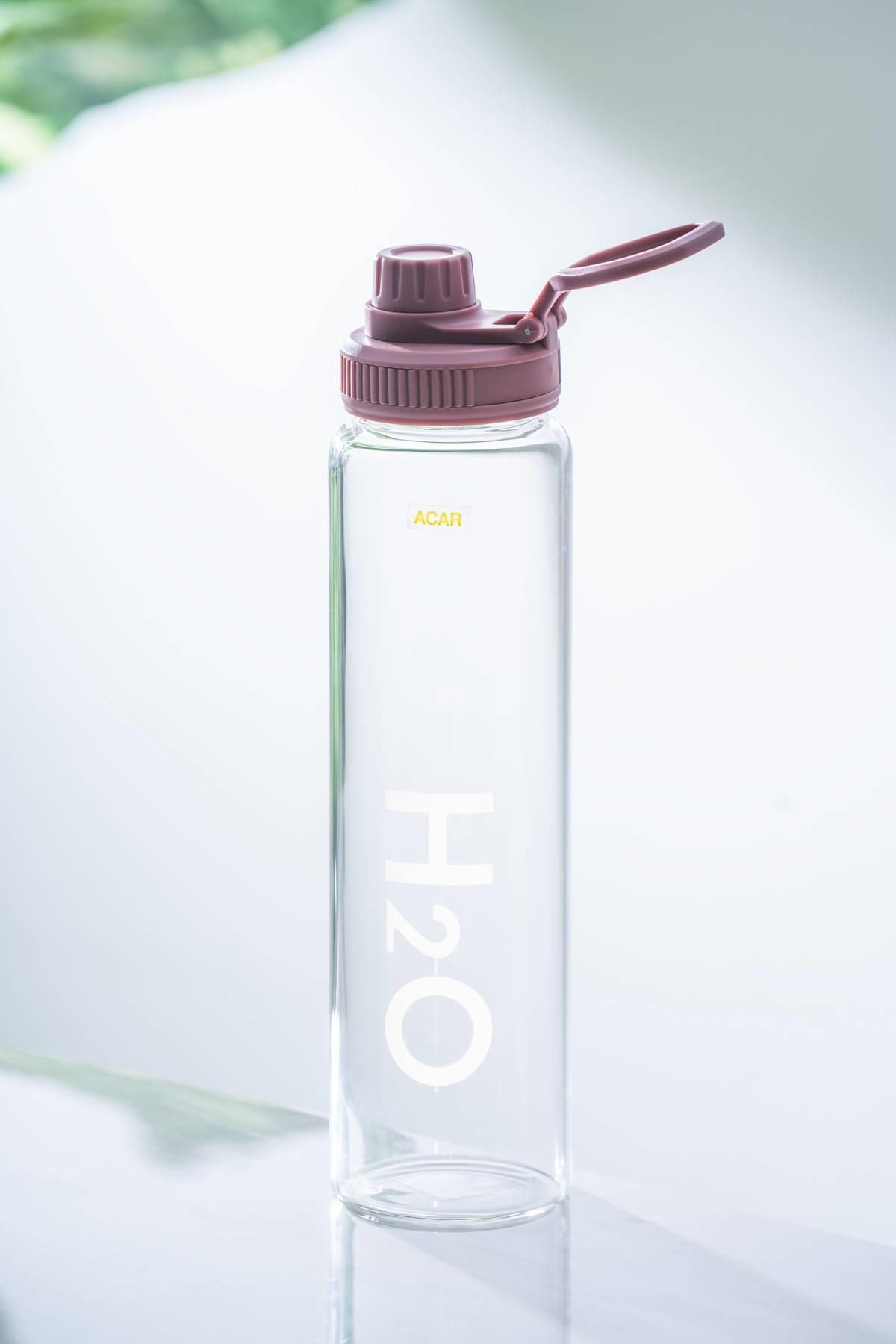ACAR Motiva Mor Cam Su Matarası - 1000 ml