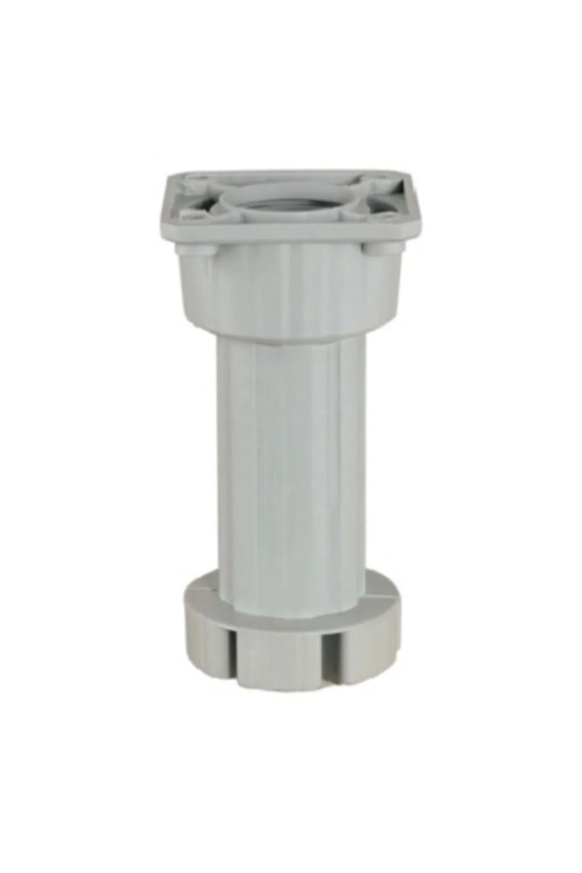 Tekli 10*15 Cm Ayarlı Yuvarlak Mutfak Dolap Ayağı Beyaz