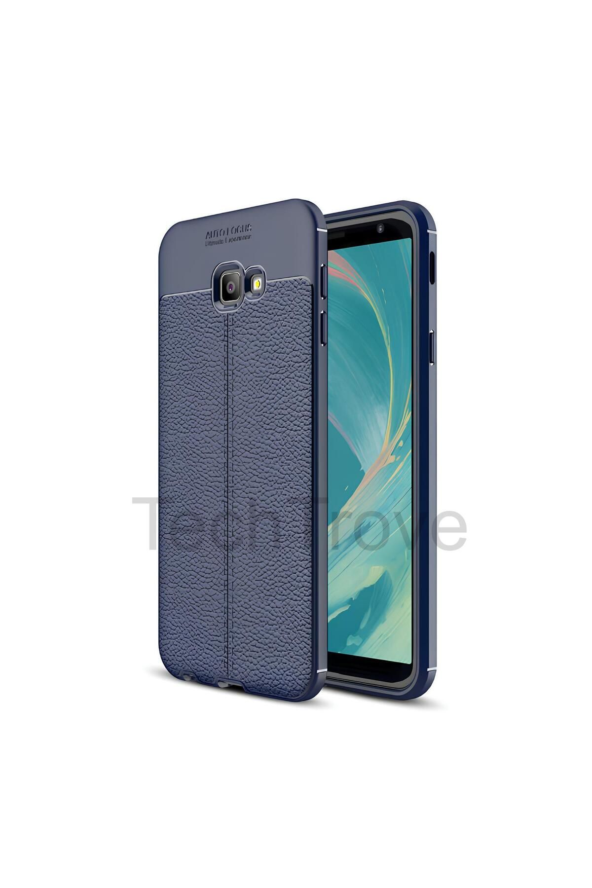 TechTrove Samsung Galaxy J4 Plus Kılıf Deri Extra Korumalı Slikon Kapak