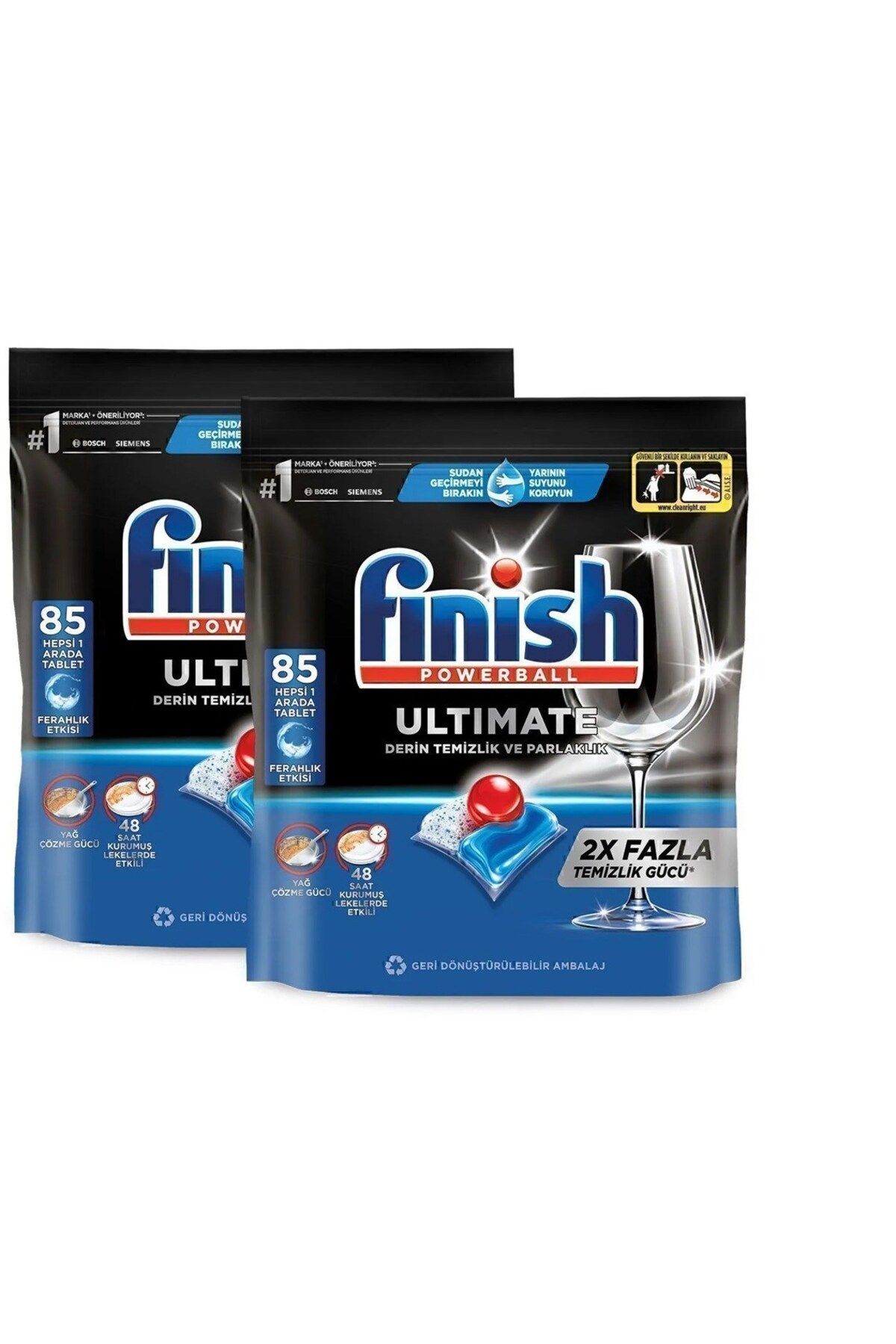 Finish Quantum-Ultimate All-In-One Dishwasher Detergent Capsule Tablets 255 Pieces (85 X 3) 5