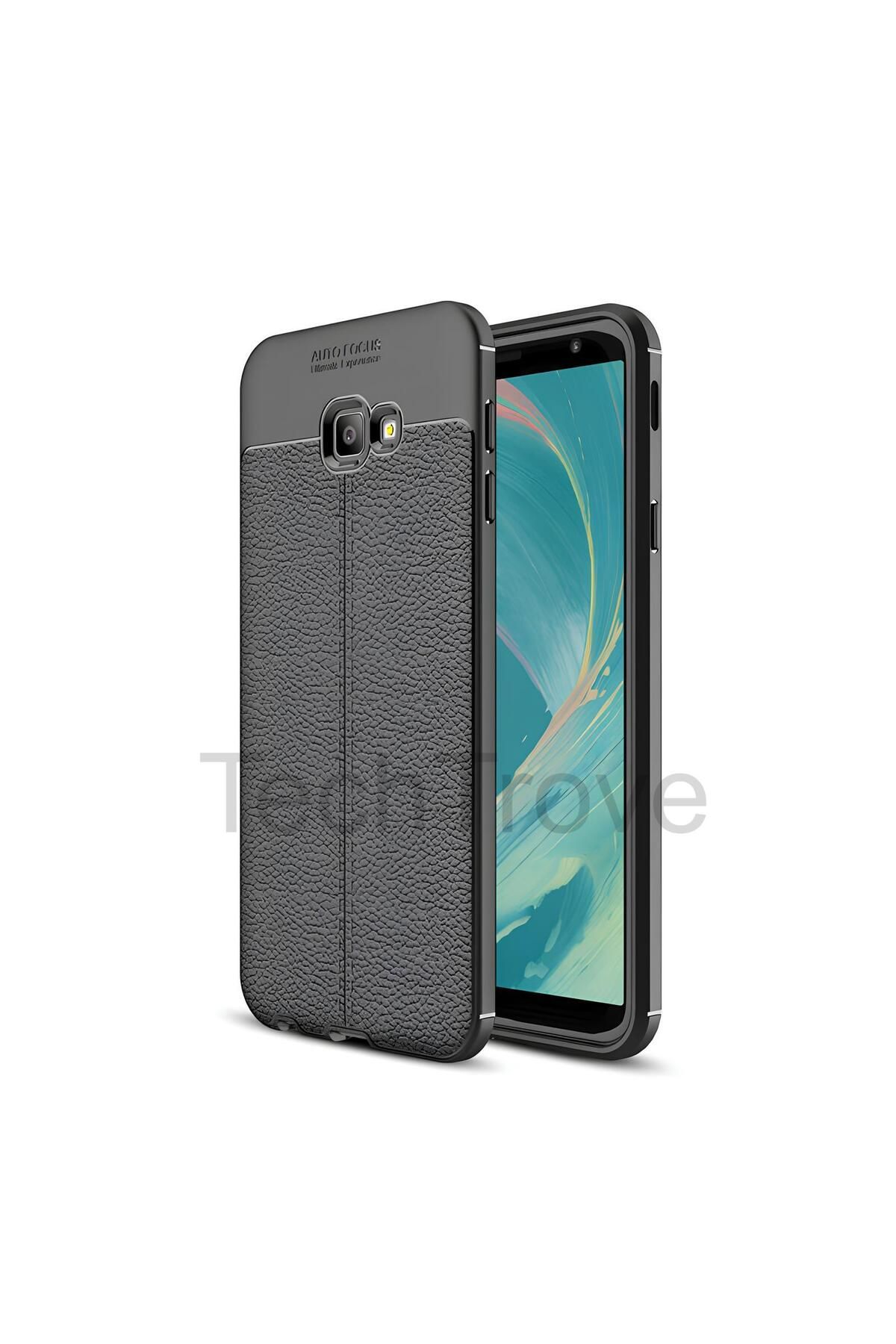 TechTrove Samsung Galaxy J4 Plus Kılıf Deri Extra Korumalı Slikon Kapak