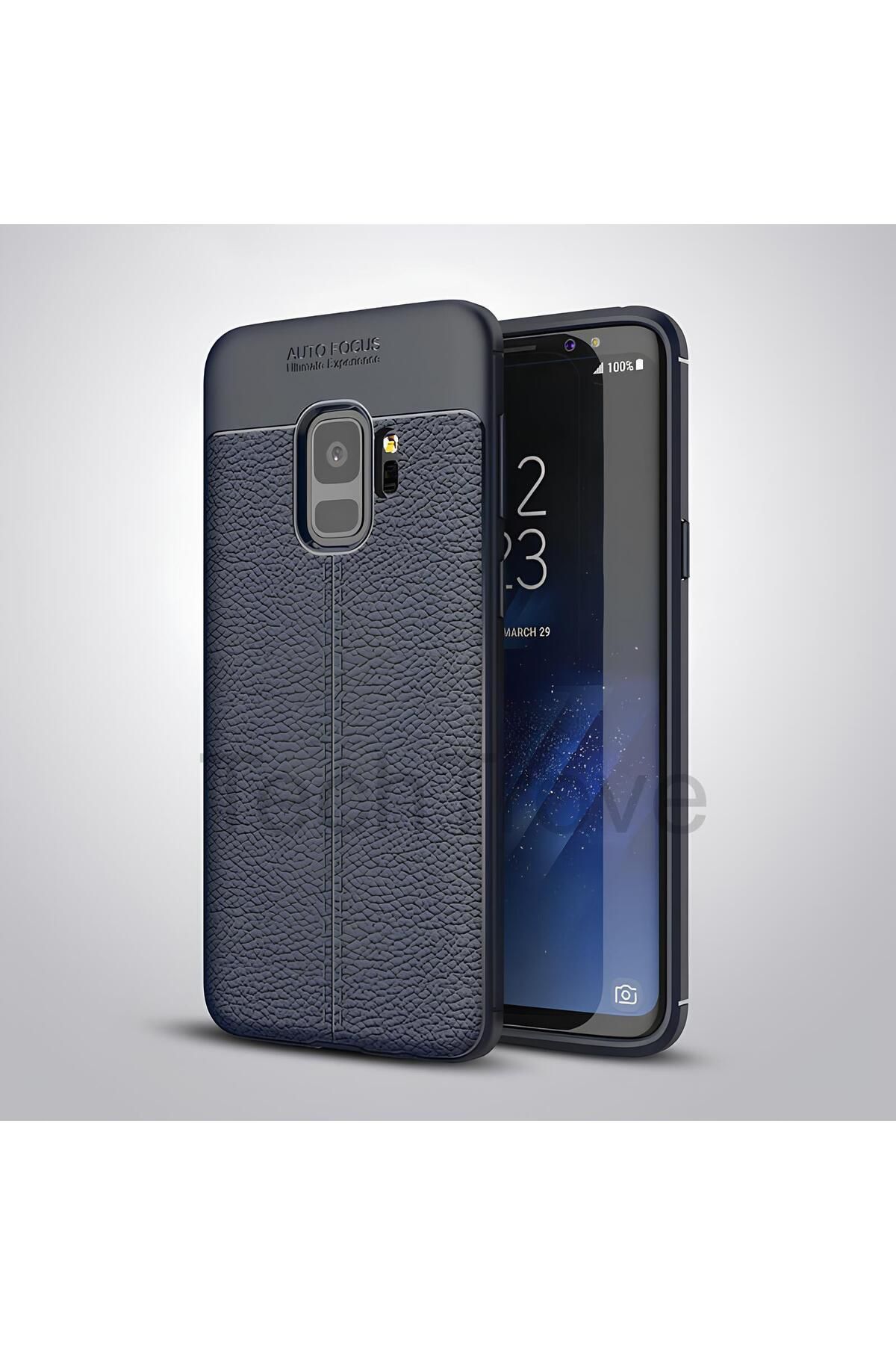 TechTrove Samsung Galaxy S9 Kılıf Deri Extra Korumalı Slikon Kapak