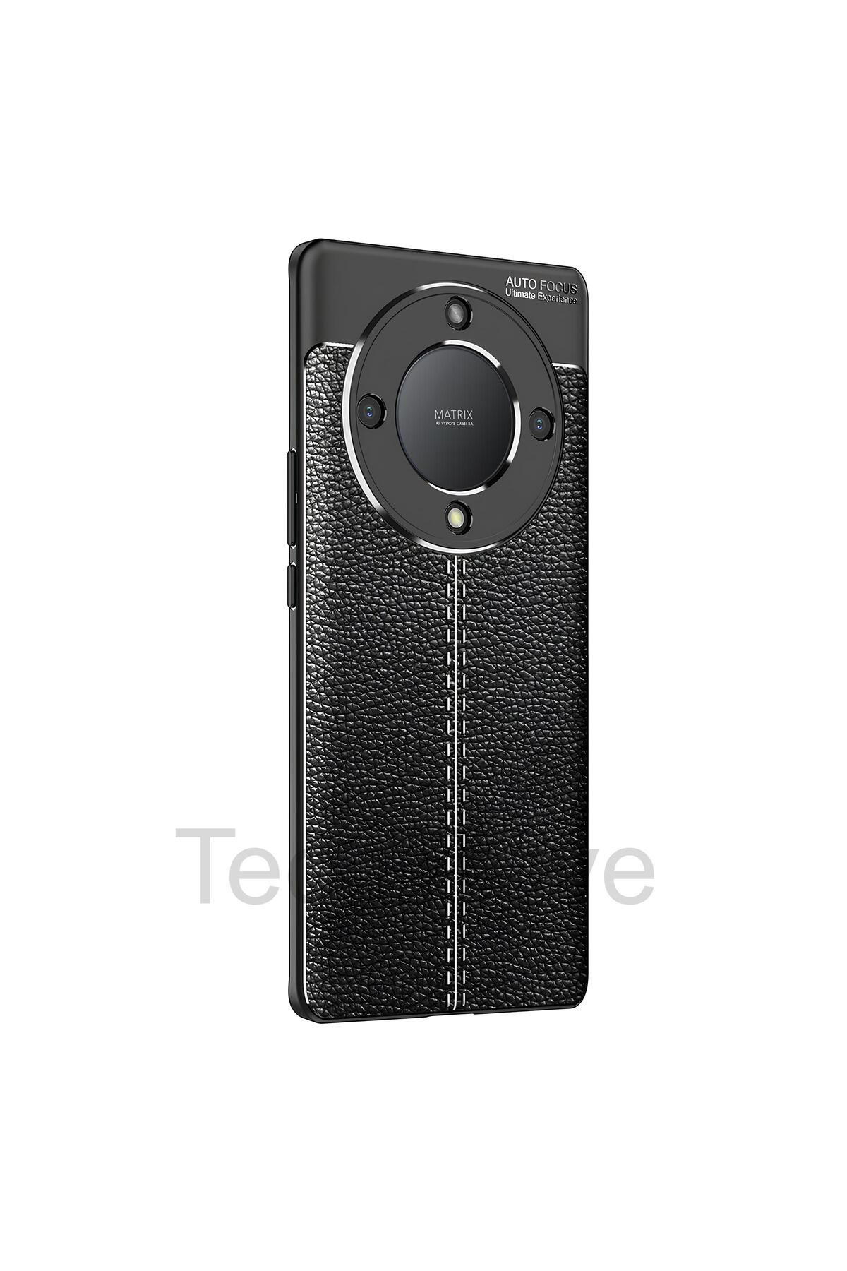 TechTrove Huawei Honor X 9A Kılıf Deri Extra Korumalı Slikon Kapak
