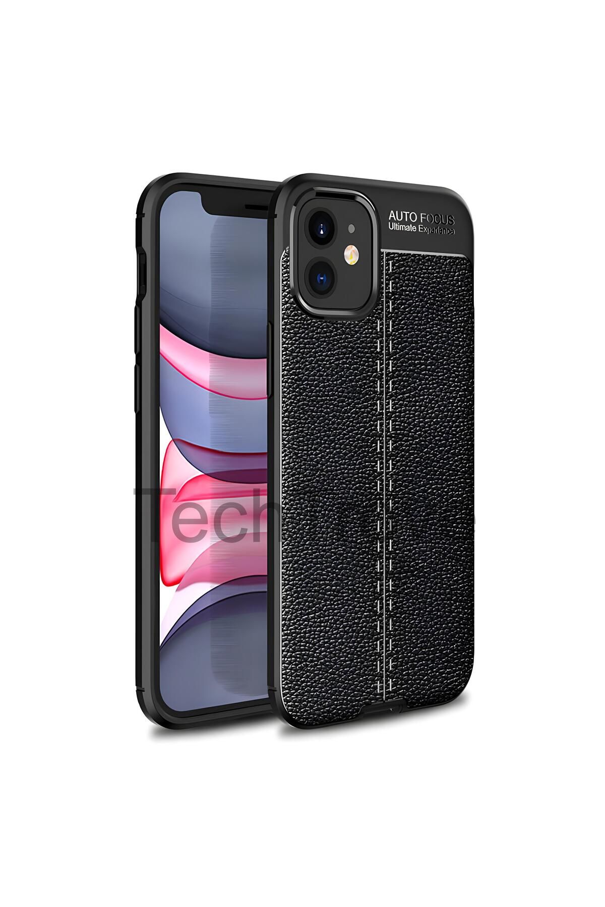 TechTrove Apple iPhone 12 Mini Kılıf Deri Extra Korumalı Slikon Kapak