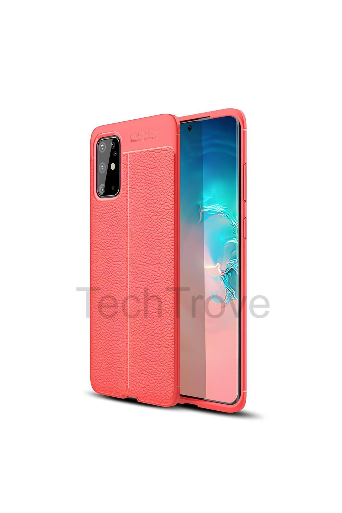 TechTrove Samsung Galaxy S20 Plus Kılıf Deri Extra Korumalı Slikon Kapak