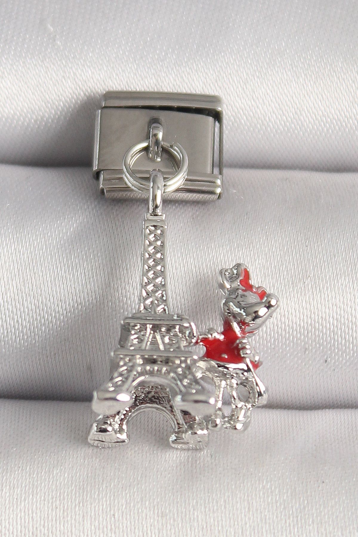 callerrons accessories Gümüş Renk Eyfel Kulesi Modeli Nomination Charm - EBJ250501W32866