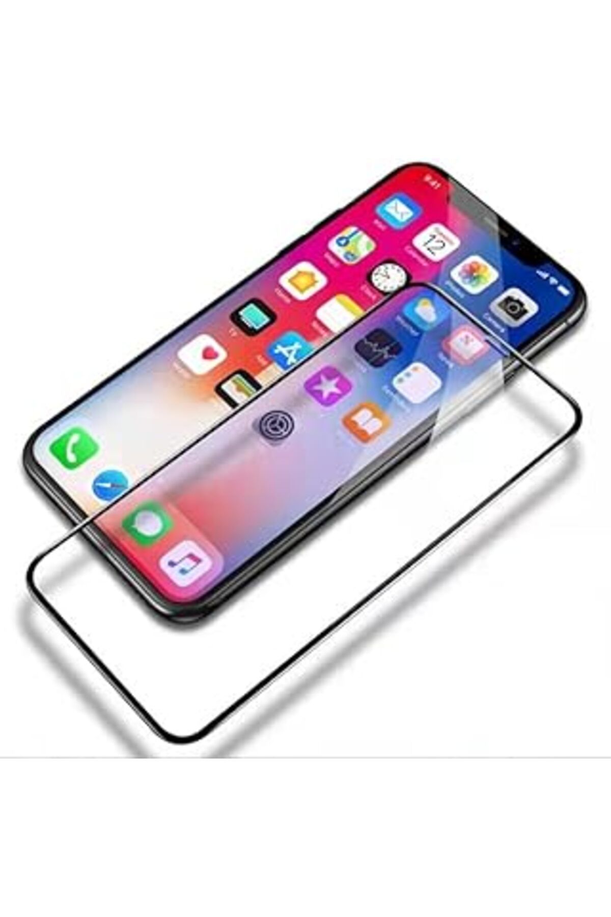 Pazarcan Happy Trend Iphone 16 Uyumlu Ekranı Tam Kaplayan Full Cam Ekran Koruyucu Kırılmaz Cam Tam Kapatan S