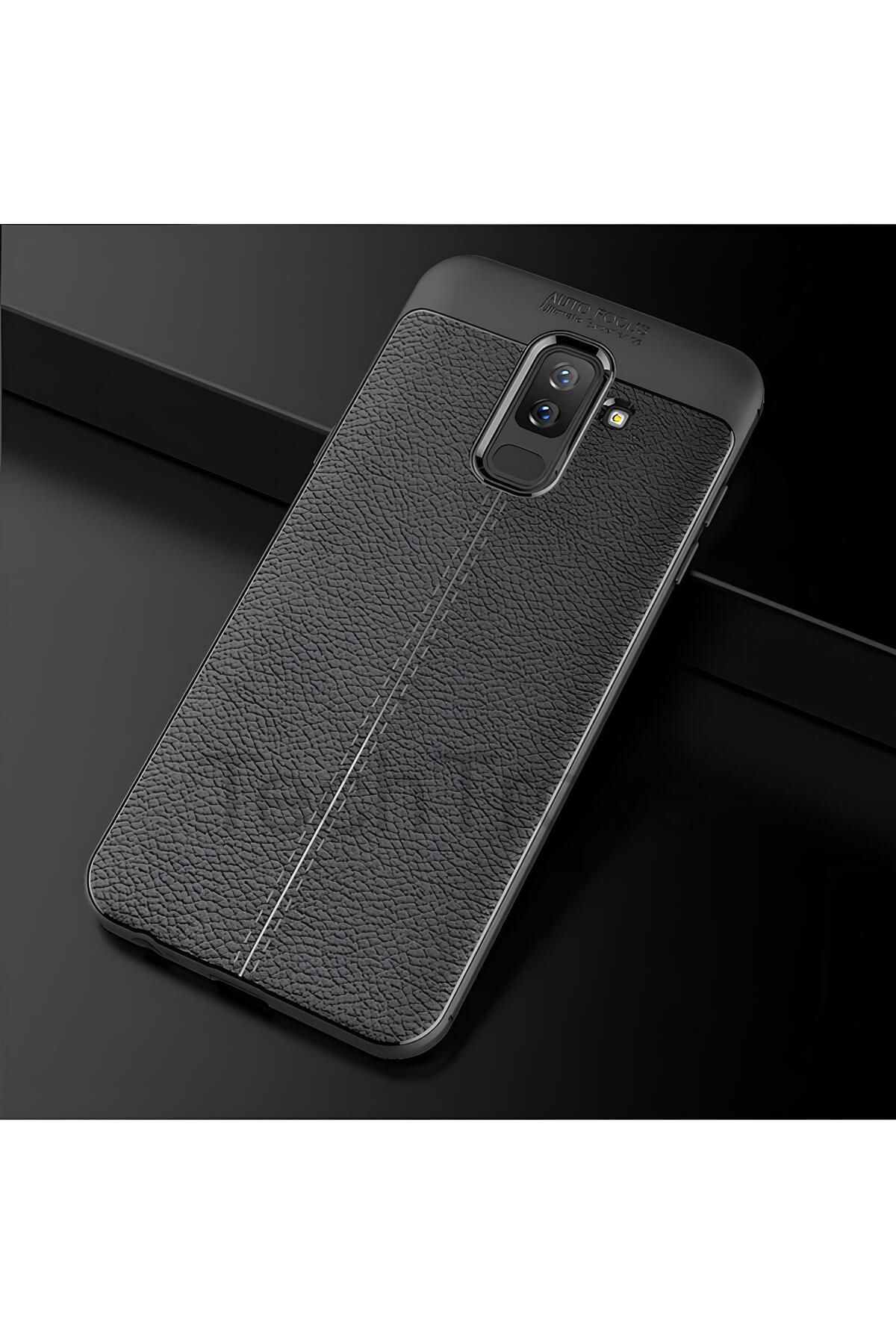 TechTrove Samsung Galaxy J4 Kılıf Deri Extra Korumalı Slikon Kapak