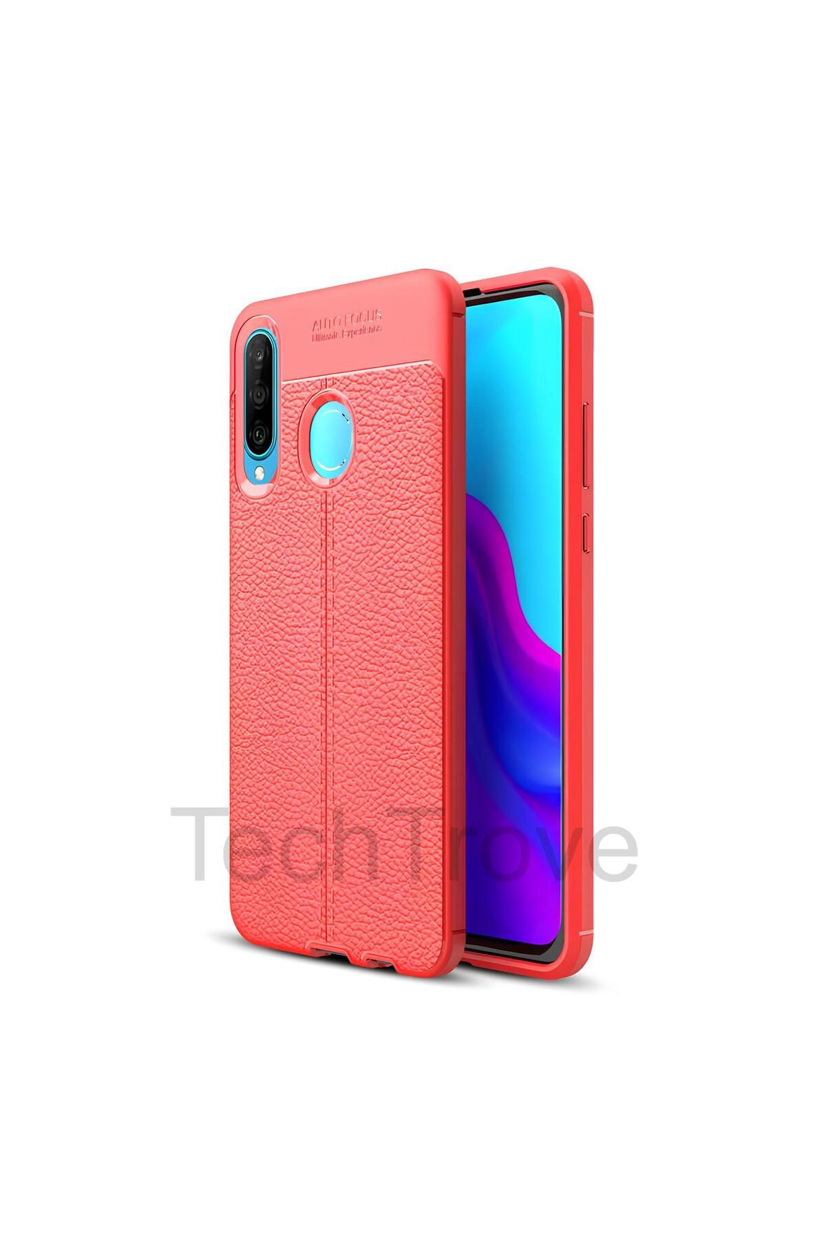 TechTrove Huawei P30 Lite Kılıf Deri Extra Korumalı Slikon Kapak
