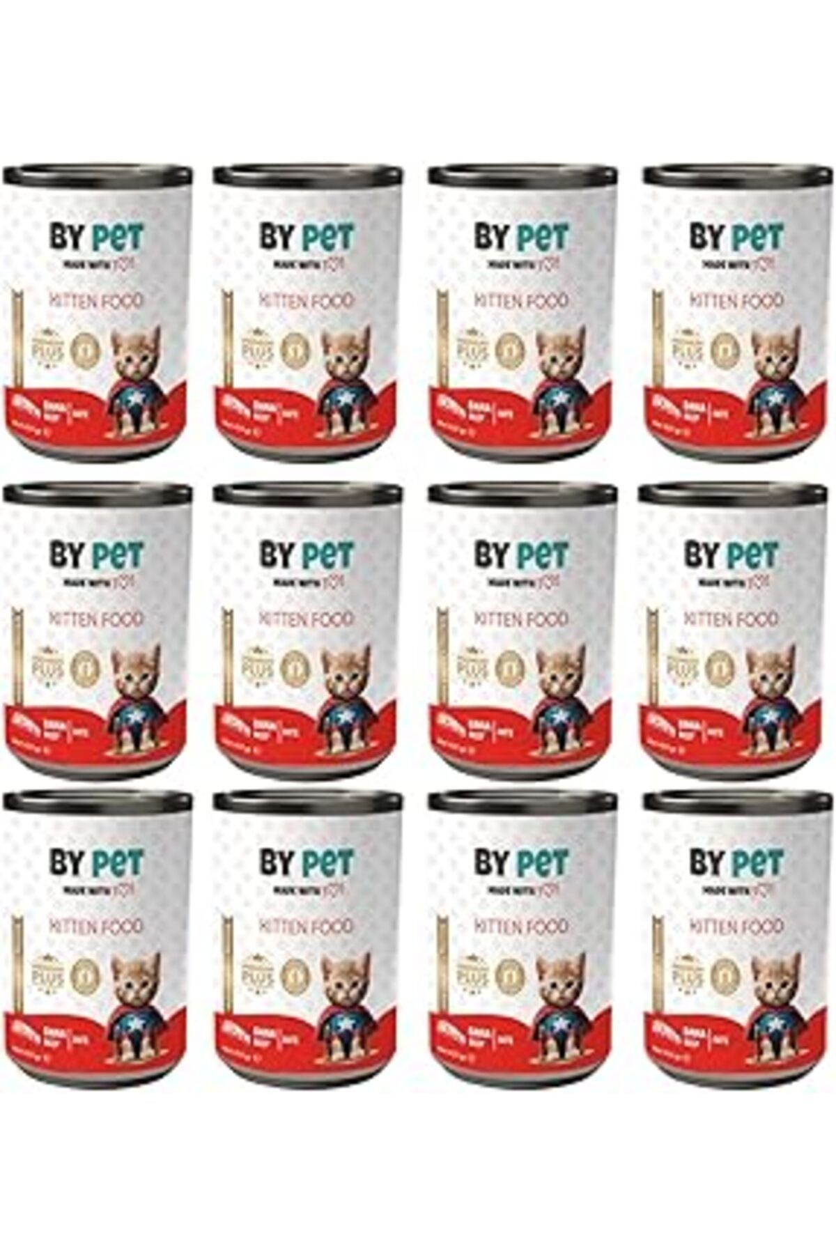 karadağsb Bypet Yavru Kediler İçin Dana Etli Konserve Yaş Mama 415 Gr X 12 Adet