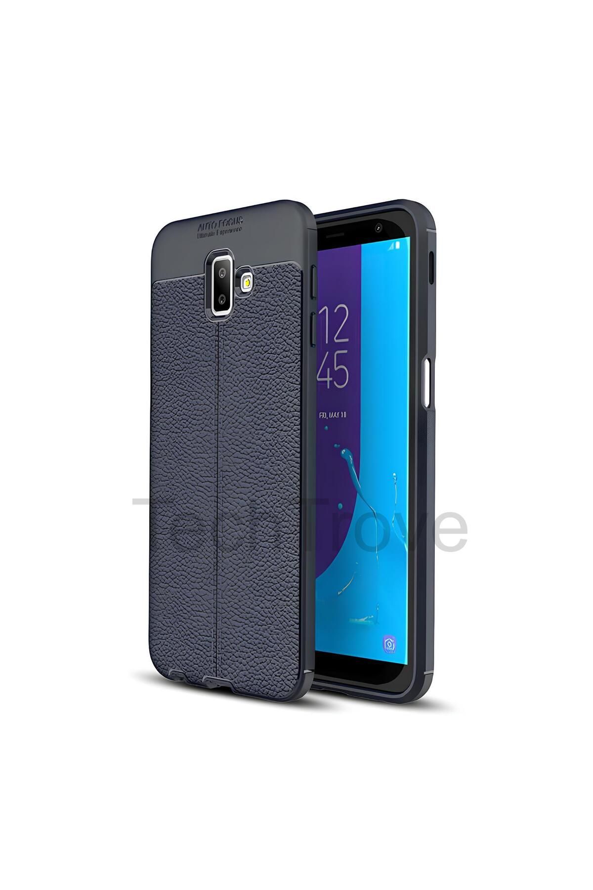 TechTrove Samsung Galaxy J6 Plus Kılıf Deri Extra Korumalı Slikon Kapak