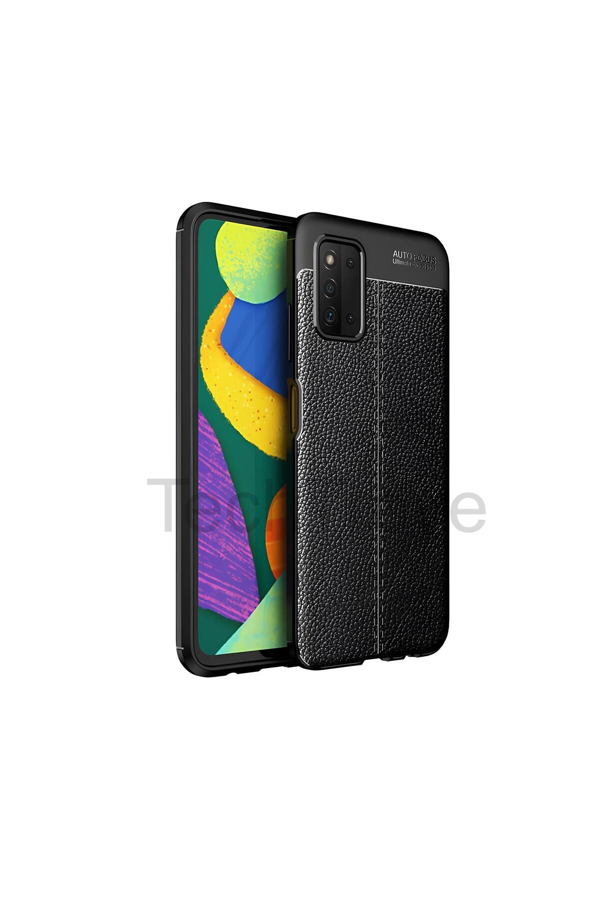 TechTrove Samsung Galaxy A03S Kılıf Deri Extra Korumalı Slikon Kapak