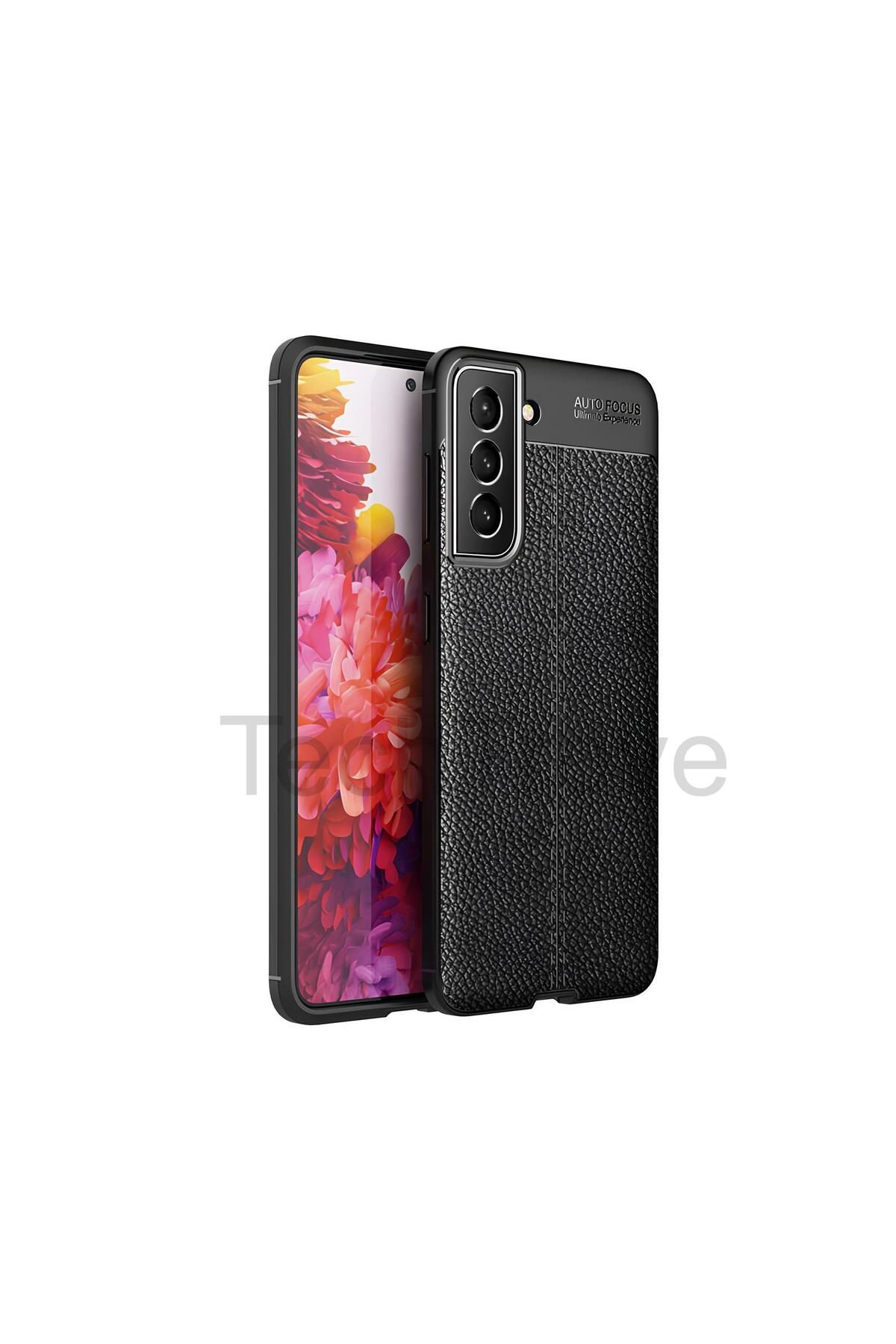 TechTrove Samsung Galaxy S22 Kılıf Deri Extra Korumalı Slikon Kapak
