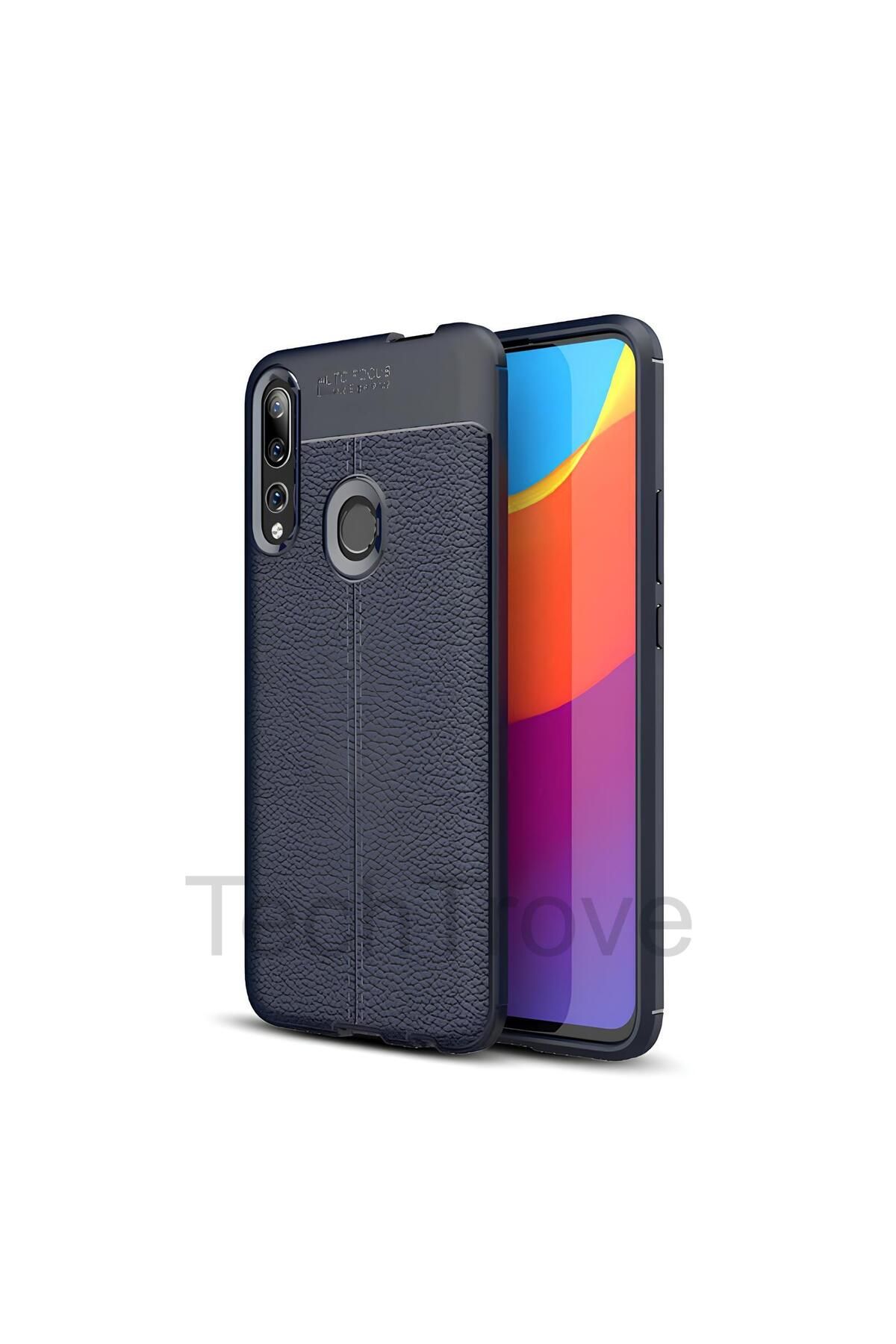 TechTrove Huawei Y9 Prime 2019 Kılıf Deri Extra Korumalı Slikon Kapak