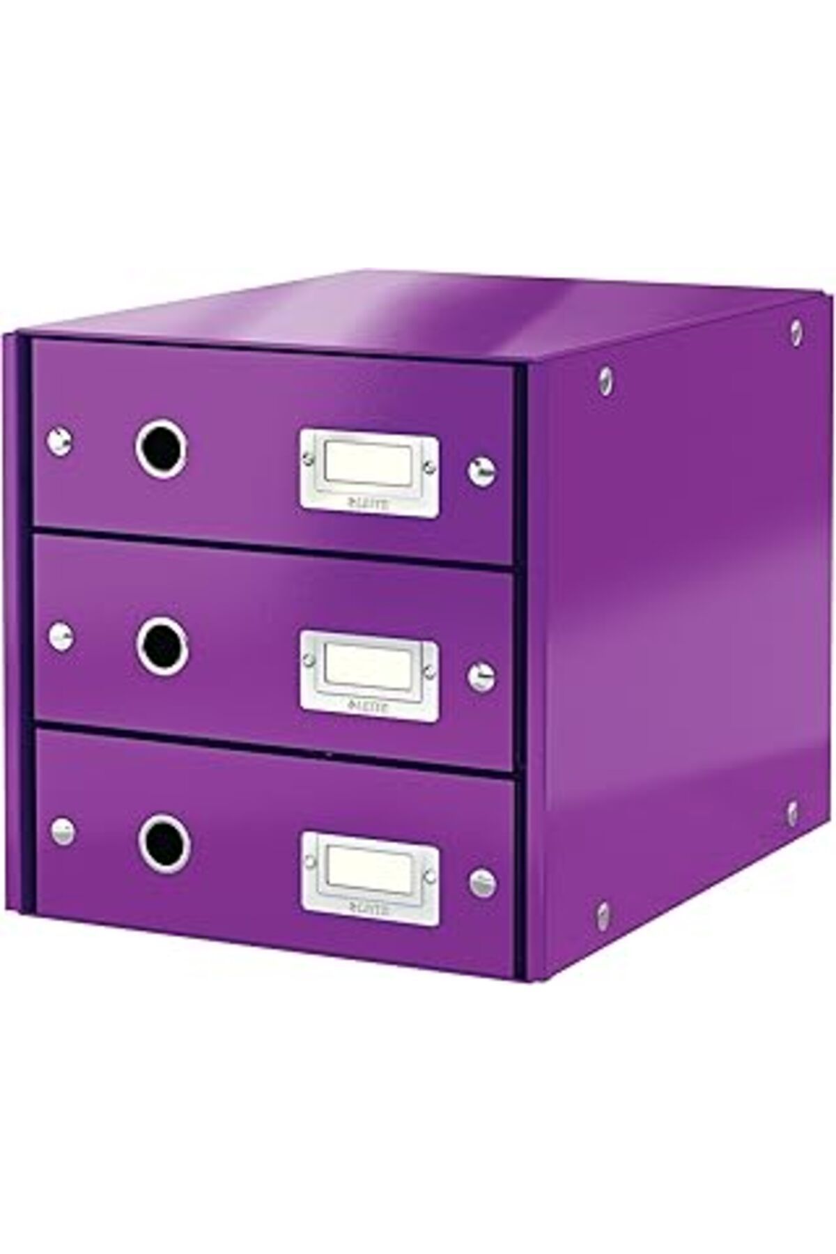 karadağsb Leitz A4 Click & Store 3 Çekmeceli Evrak Rafı, Mor, 60480062
