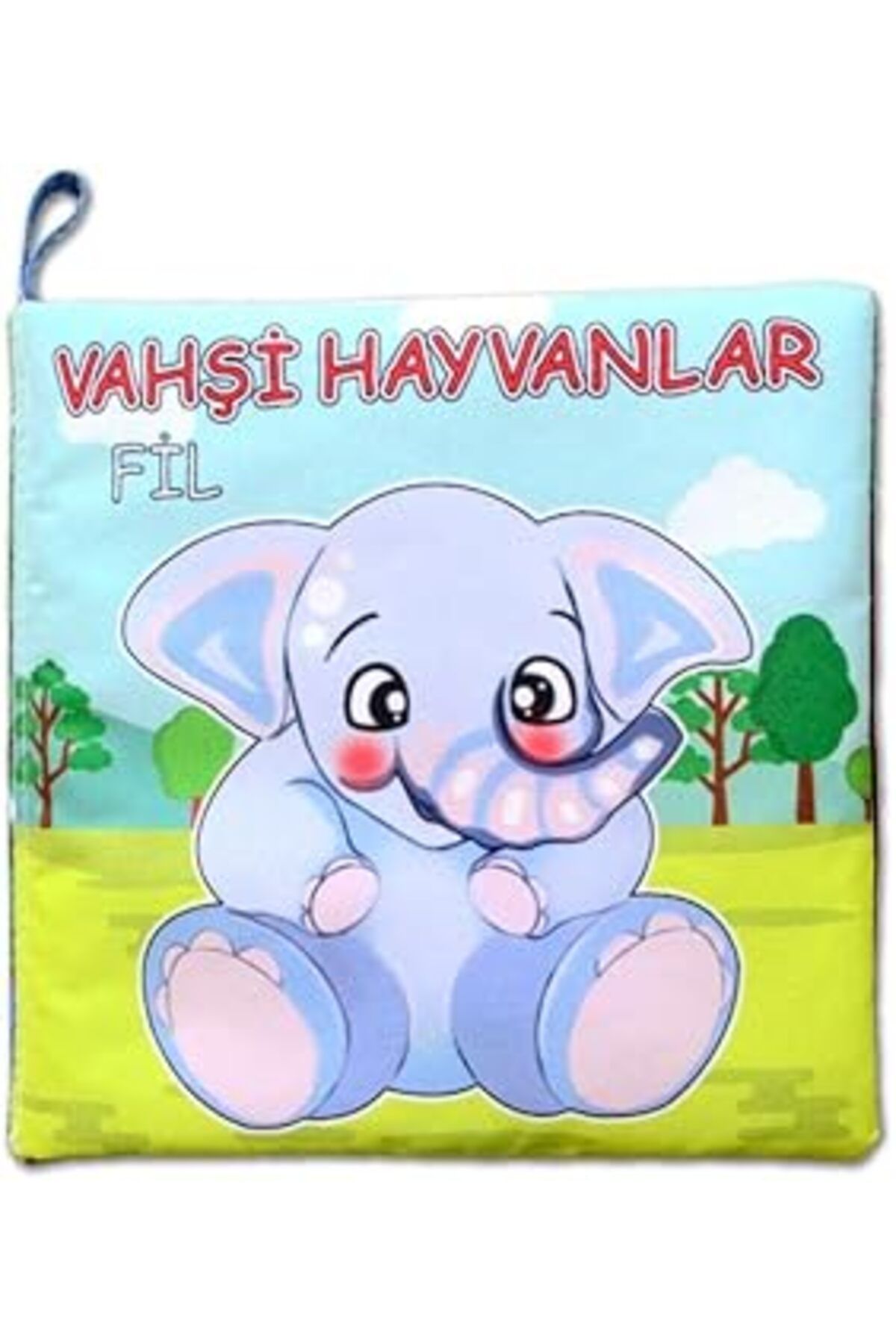 karadağsb Tox Vahşi Hayvanlar Sessiz Kumaş Kitap - Bez Kitap , Eğitici Oyuncak ,Yumuşak Ve Hışırtılı