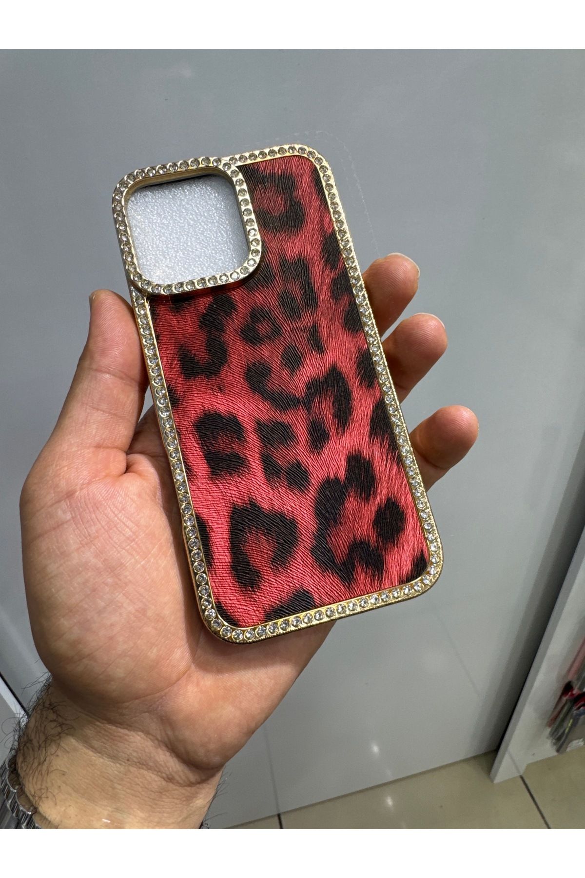 ABAS LEOPAR DESENLİ TELEFON KILIFI