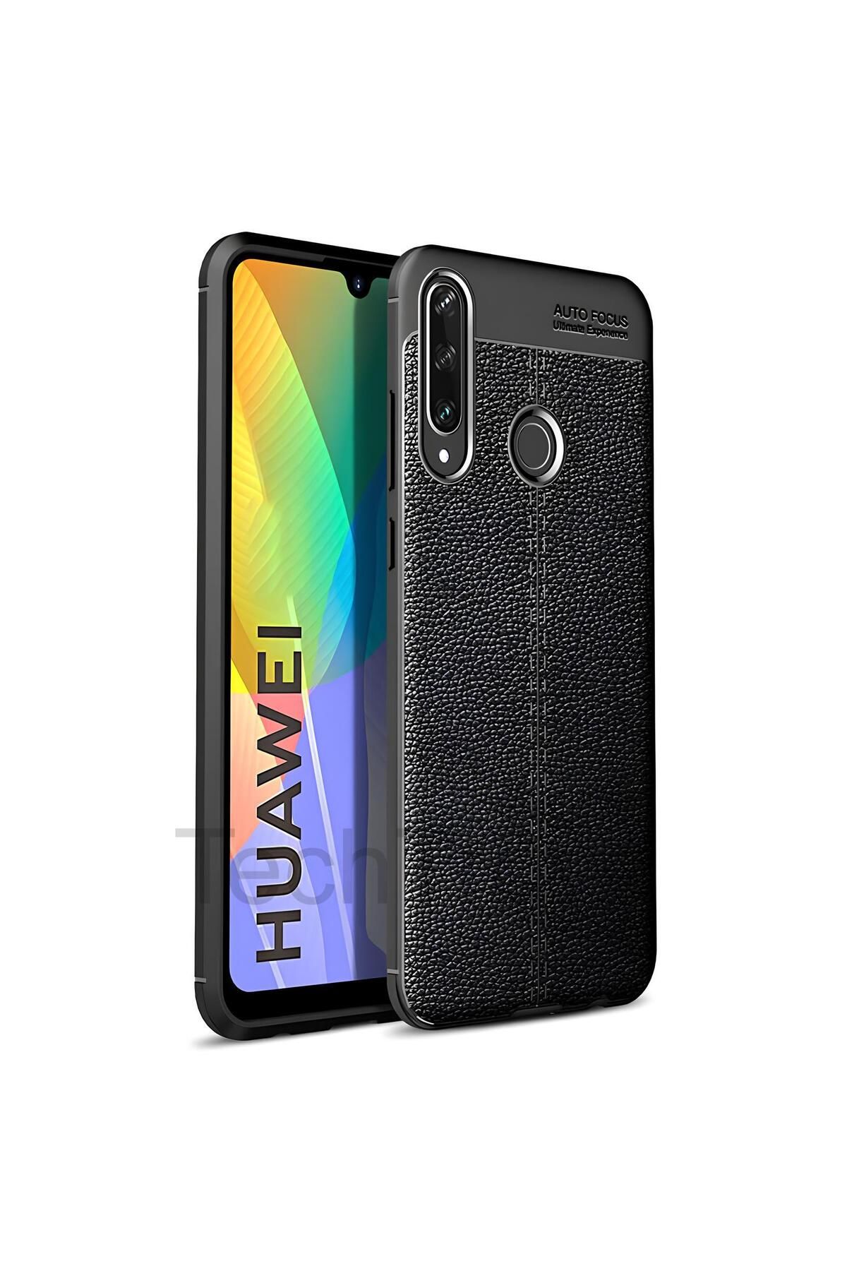 TechTrove Huawei P40 Lite E Kılıf Deri Extra Korumalı Slikon Kapak