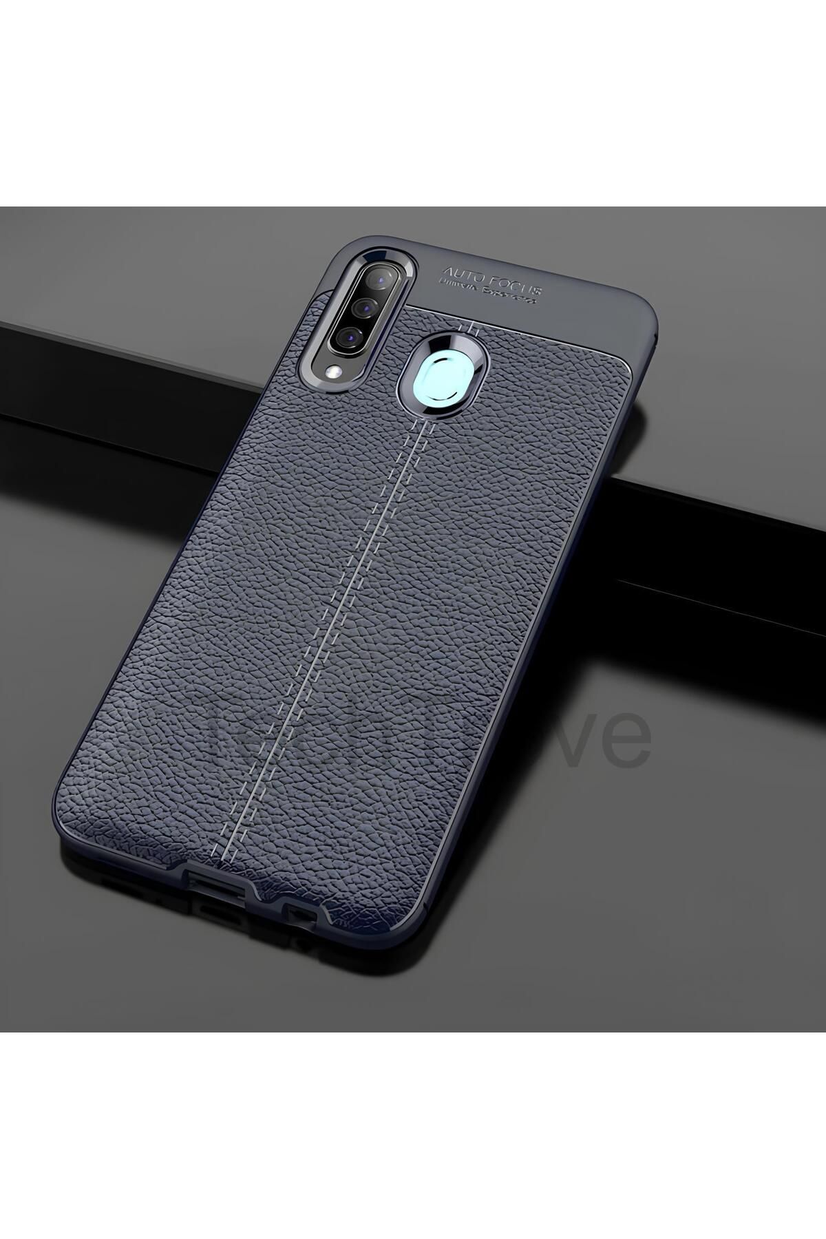 TechTrove Samsung Galaxy A20S Kılıf Deri Extra Korumalı Slikon Kapak