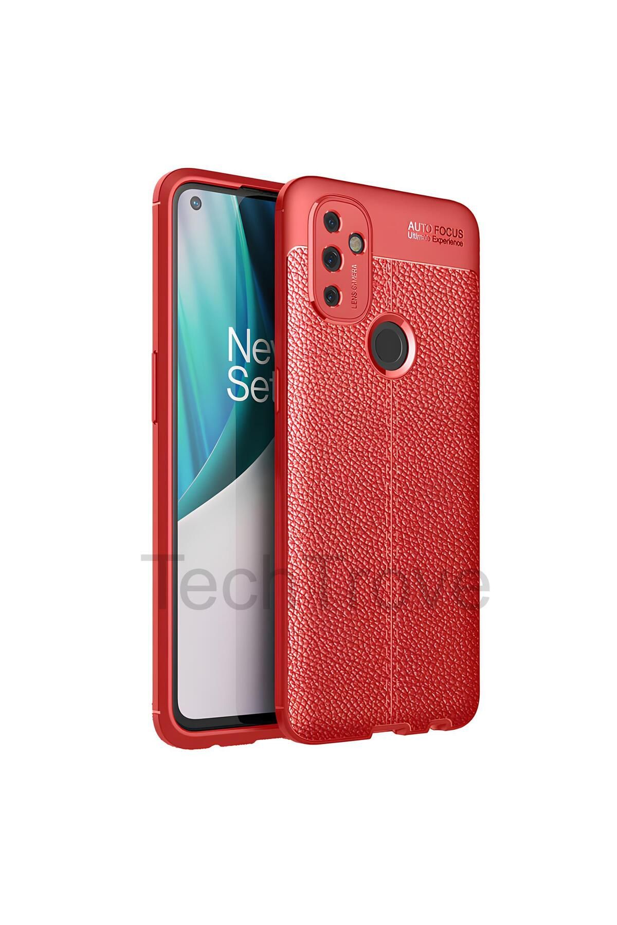 TechTrove One Plus Nord N100 Kılıf Deri Extra Korumalı Slikon Kapak