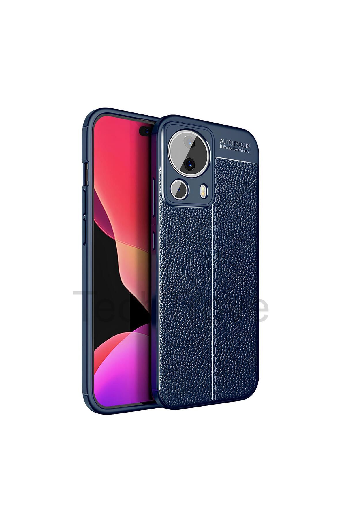 TechTrove Xiaomi Mi 13 Lite Kılıf Deri Extra Korumalı Slikon Kapak