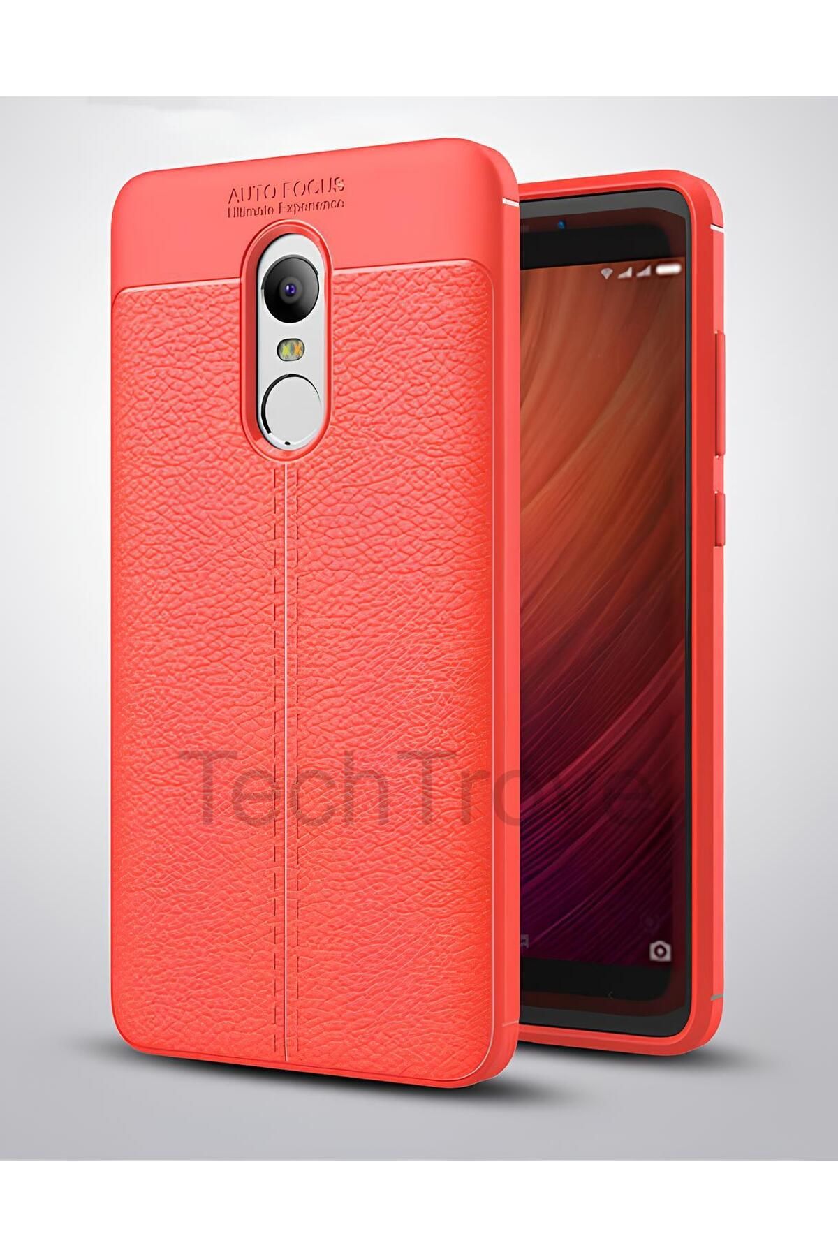 TechTrove Xiaomi Redmi Note 4x Kılıf Deri Extra Korumalı Slikon Kapak