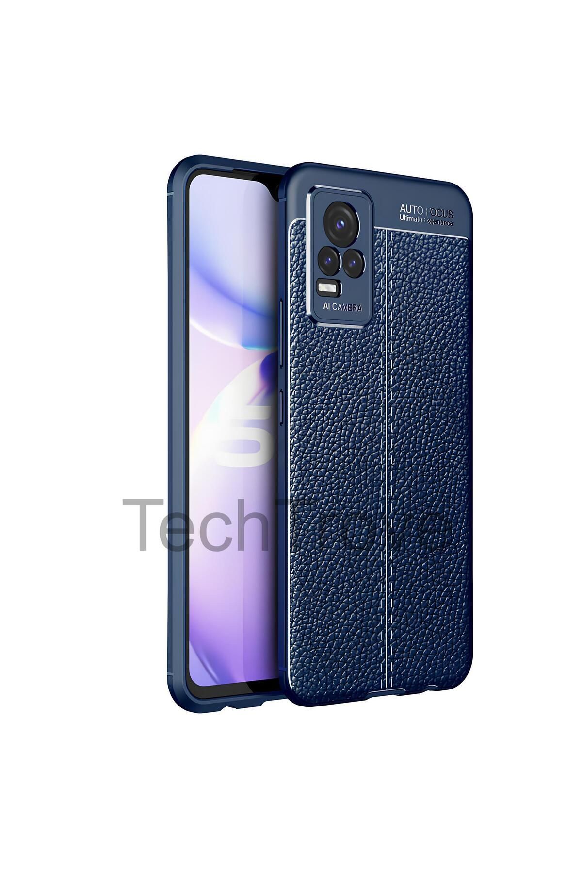 TechTrove Vivo V21E Kılıf Deri Extra Korumalı Slikon Kapak