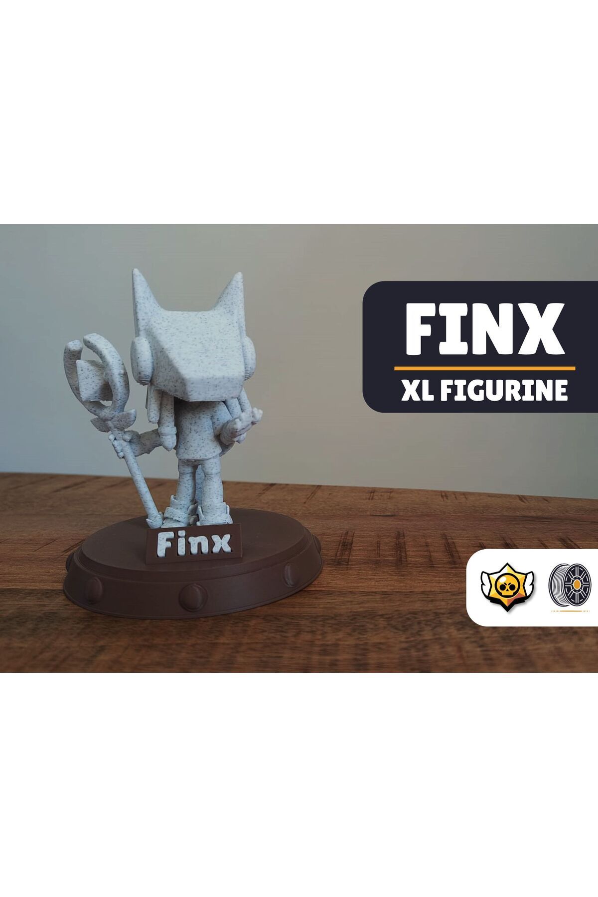 petadora Finx | XL Brawl Stars Heykelcik Kendin Boya Figür