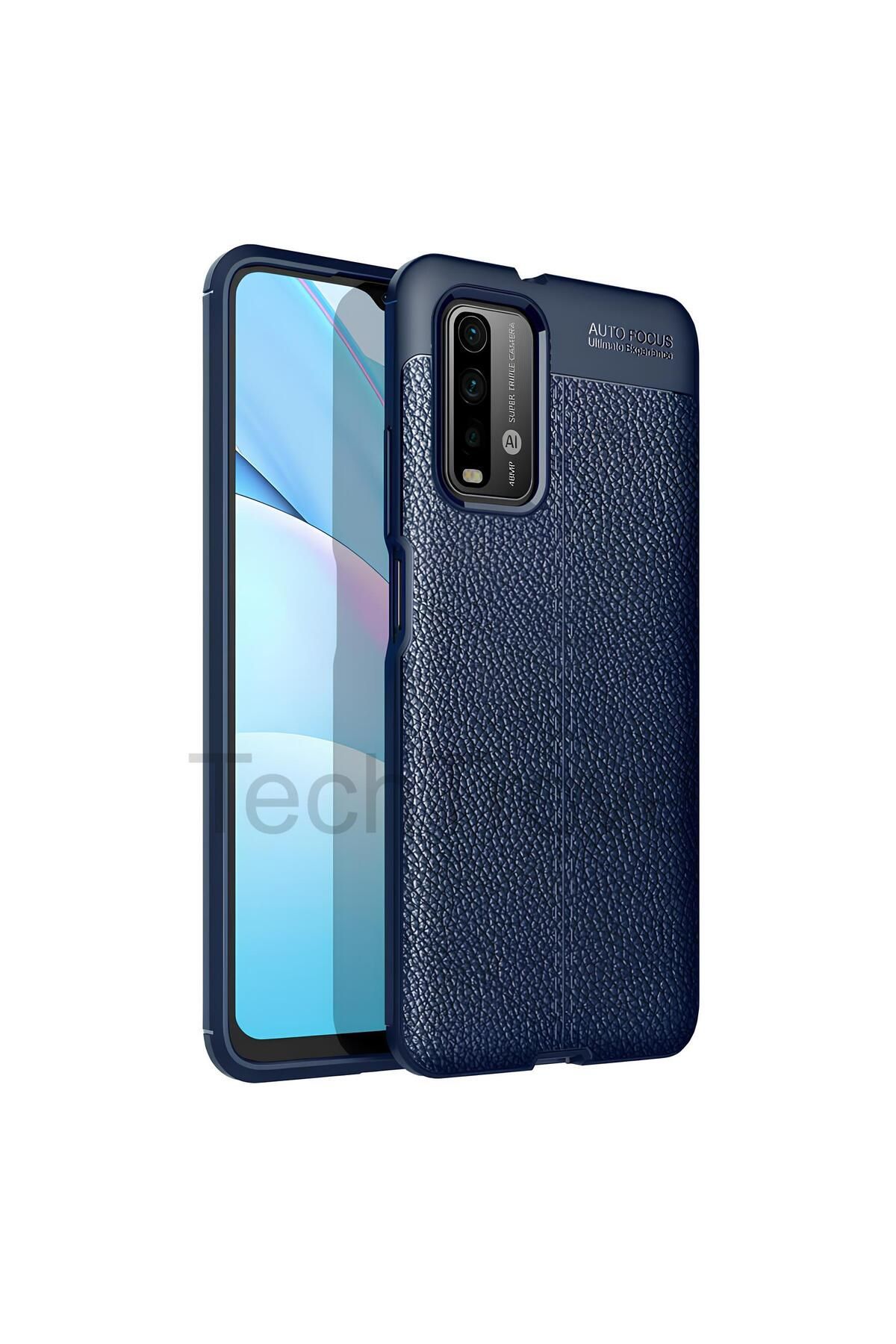 TechTrove Xiaomi Redmi 9T Kılıf Deri Extra Korumalı Slikon Kapak