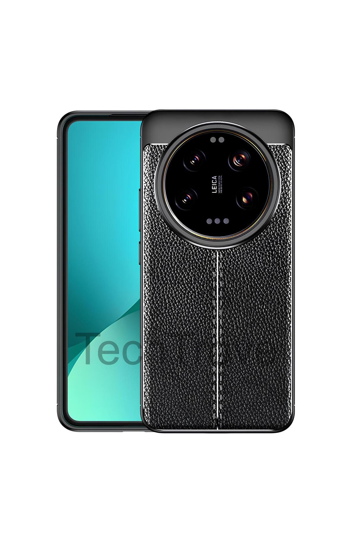 TechTrove Xiaomi Mi 14 Ultra Kılıf Deri Extra Korumalı Slikon Kapak