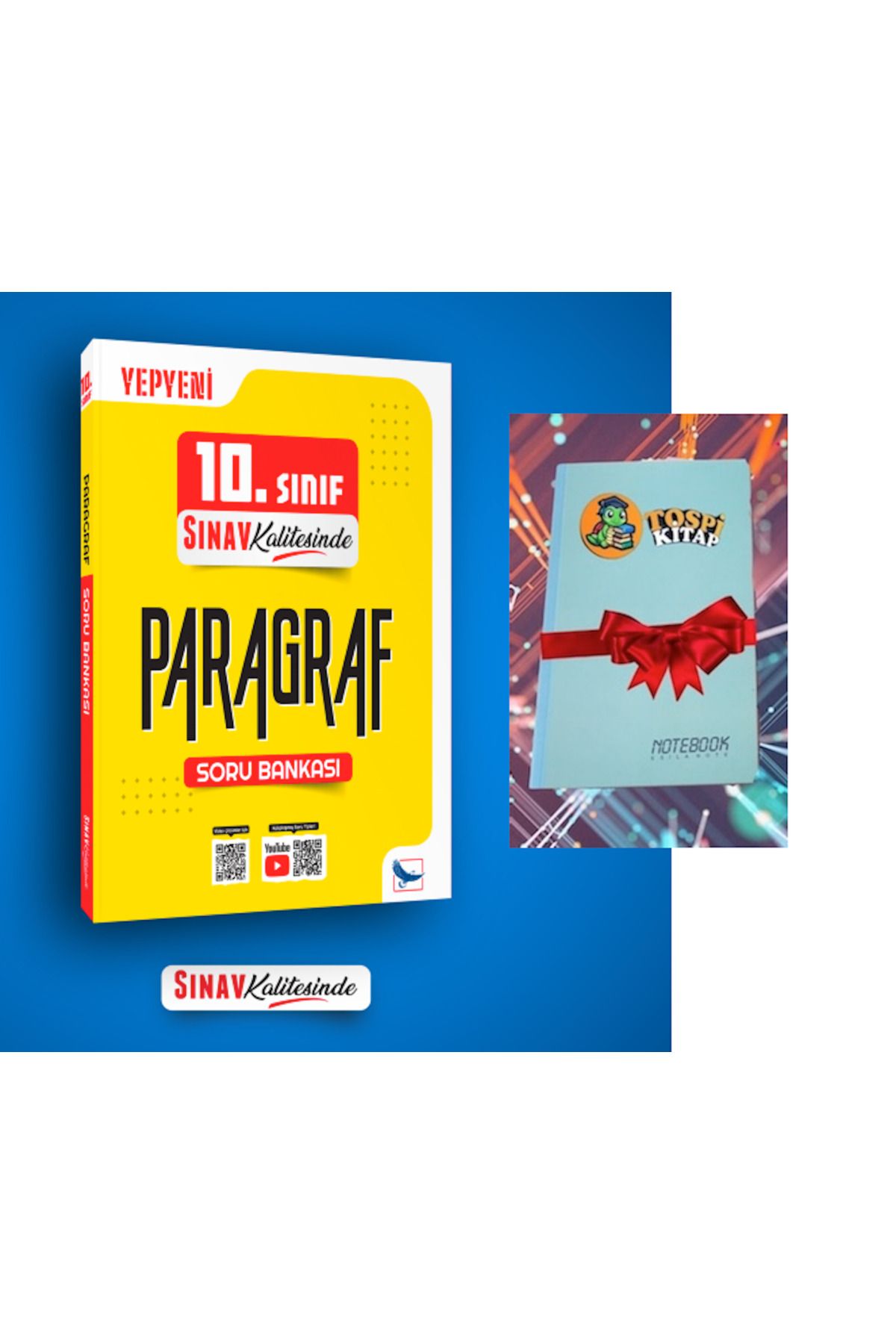 Sınav Yayınları Sınav Kalitesinde 10. Sınıf Paragraf Soru Bankası(NOT DEFTERİ HEDİYE)