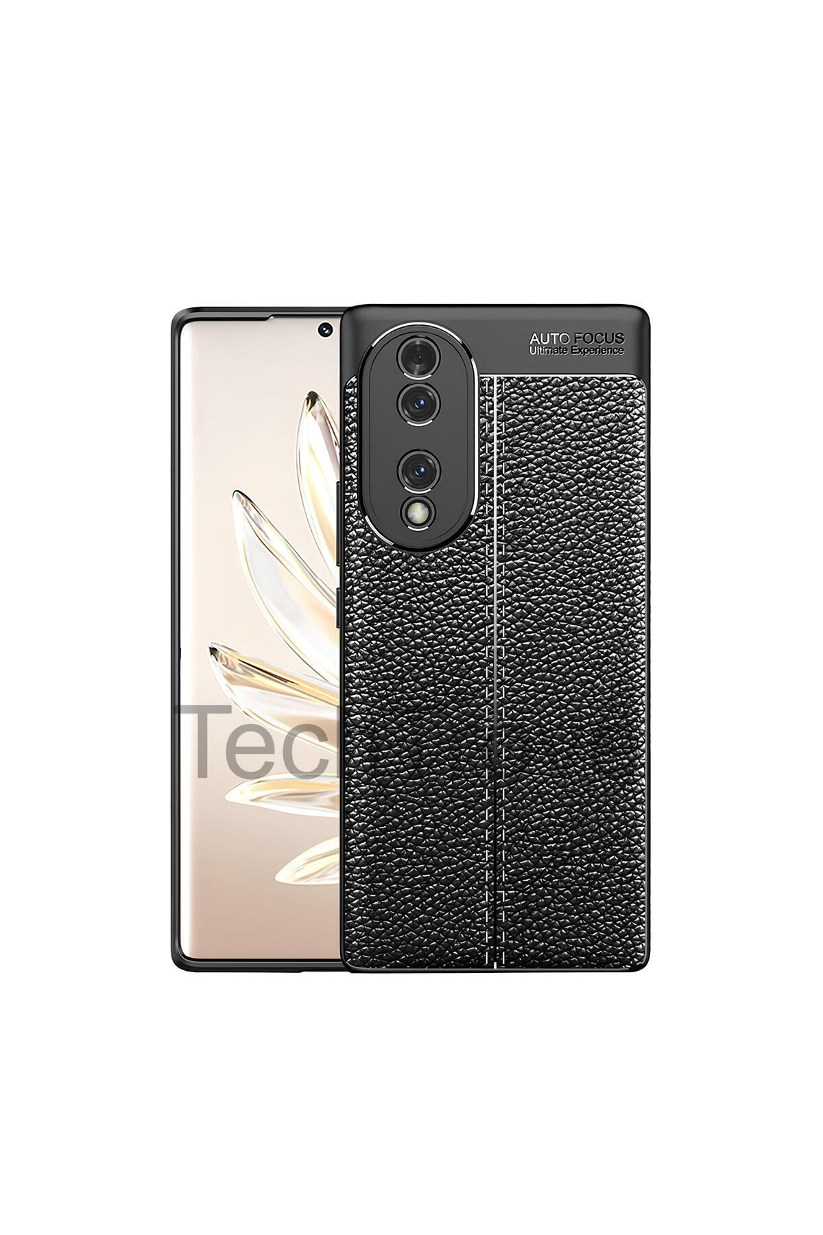 TechTrove Honor 70 Kılıf Deri Extra Korumalı Slikon Kapak