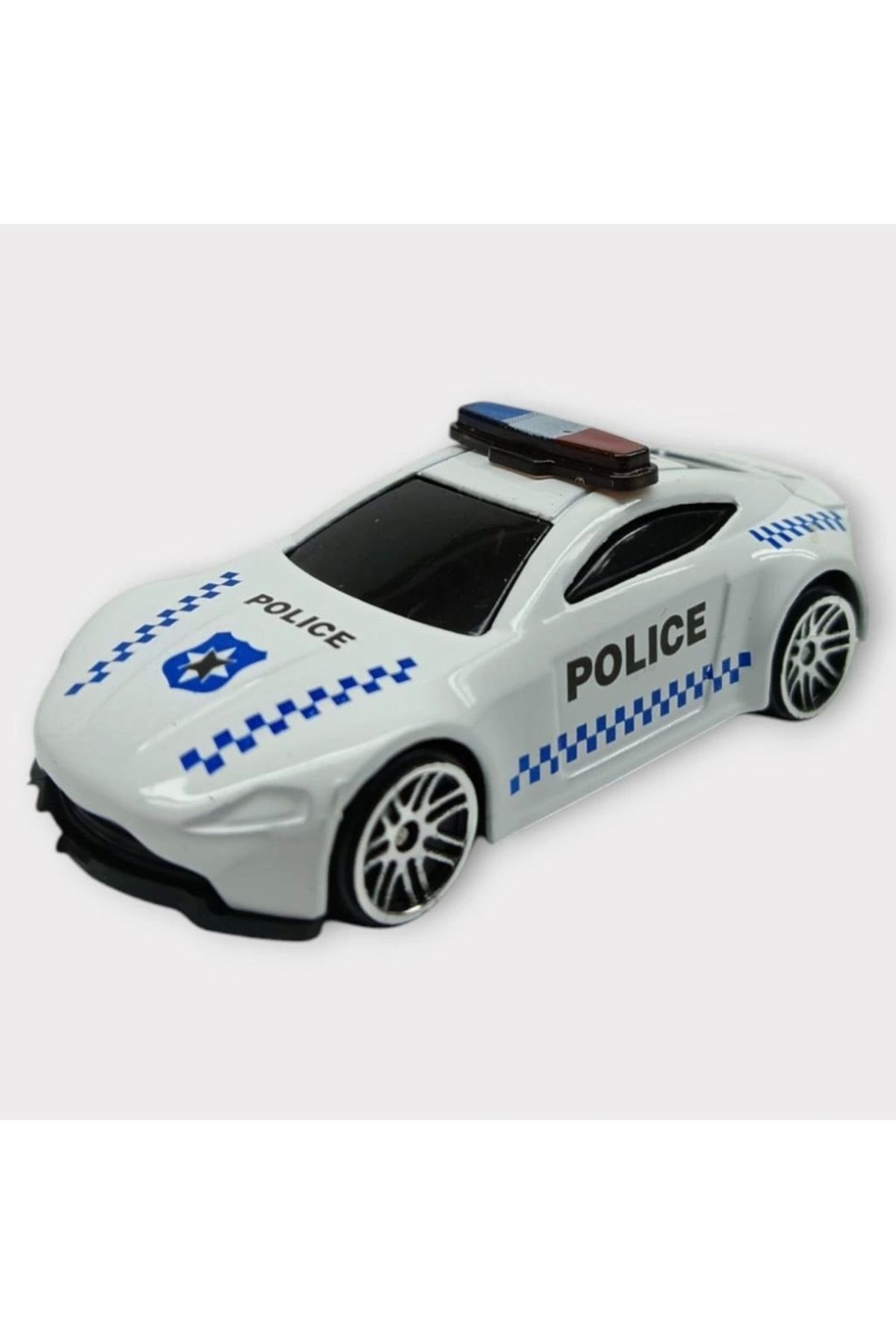 Tolzan Metal Mini Polis Arabası 8 cm - Polis - 5