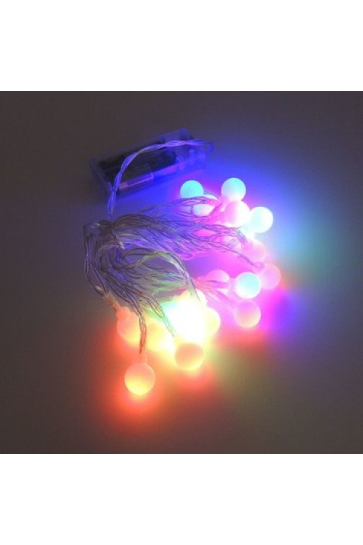 Miracle Omni 3m 20 Led Beyaz Top RGB ışık Pilli 2 Kademeli
