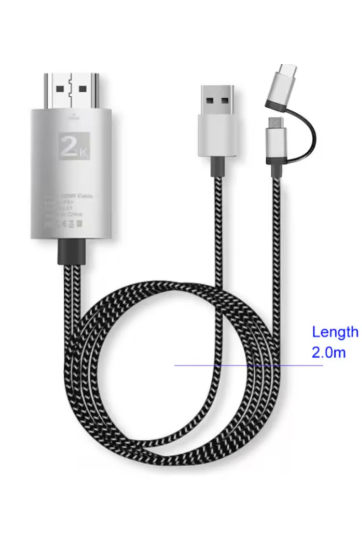 Datastar HDMI HD TV Kablo Dönüştücü Type-C Micro Adaptör