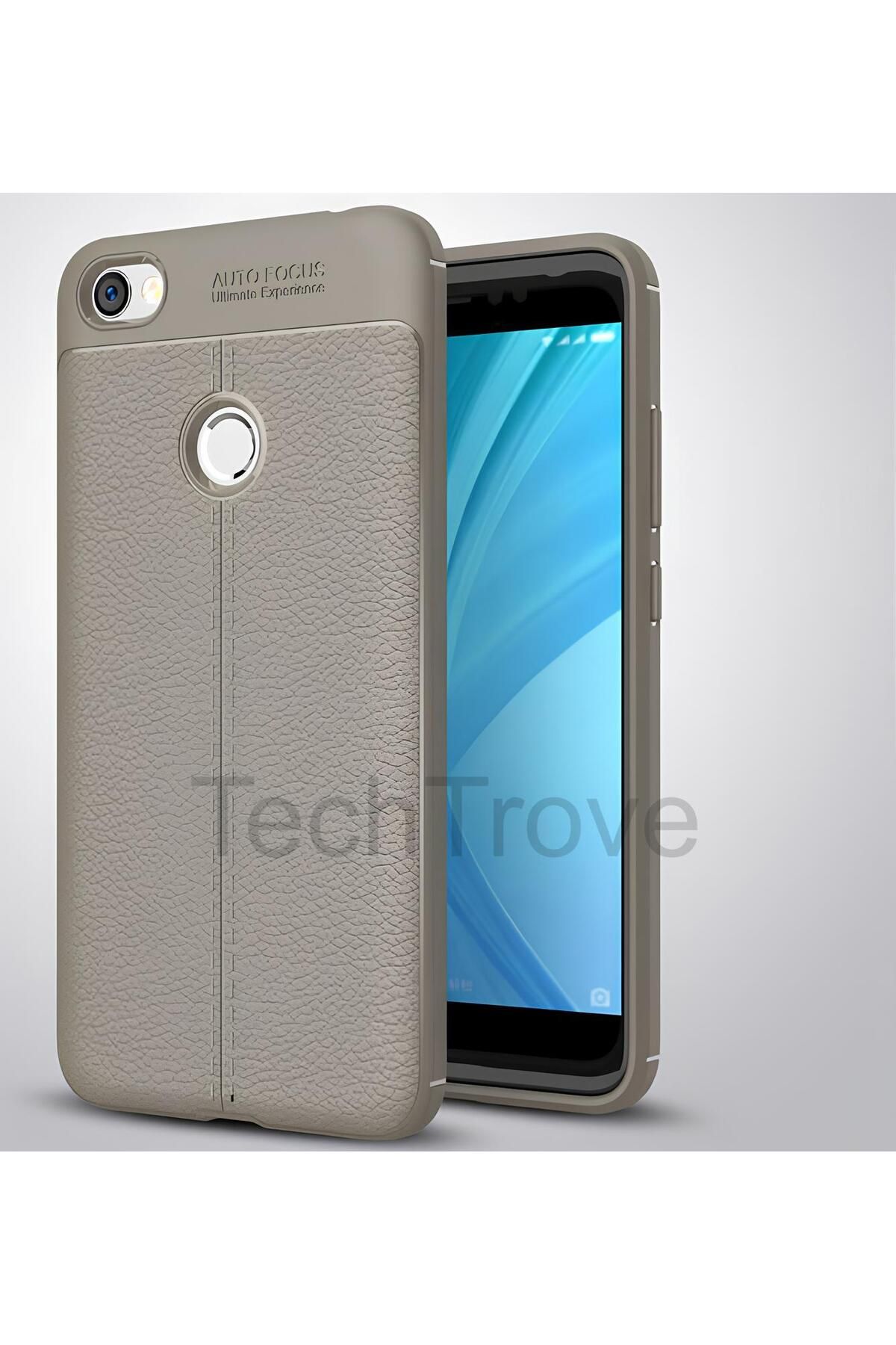 TechTrove Xiaomi Redmi Note 5A Kılıf Deri Extra Korumalı Slikon Kapak