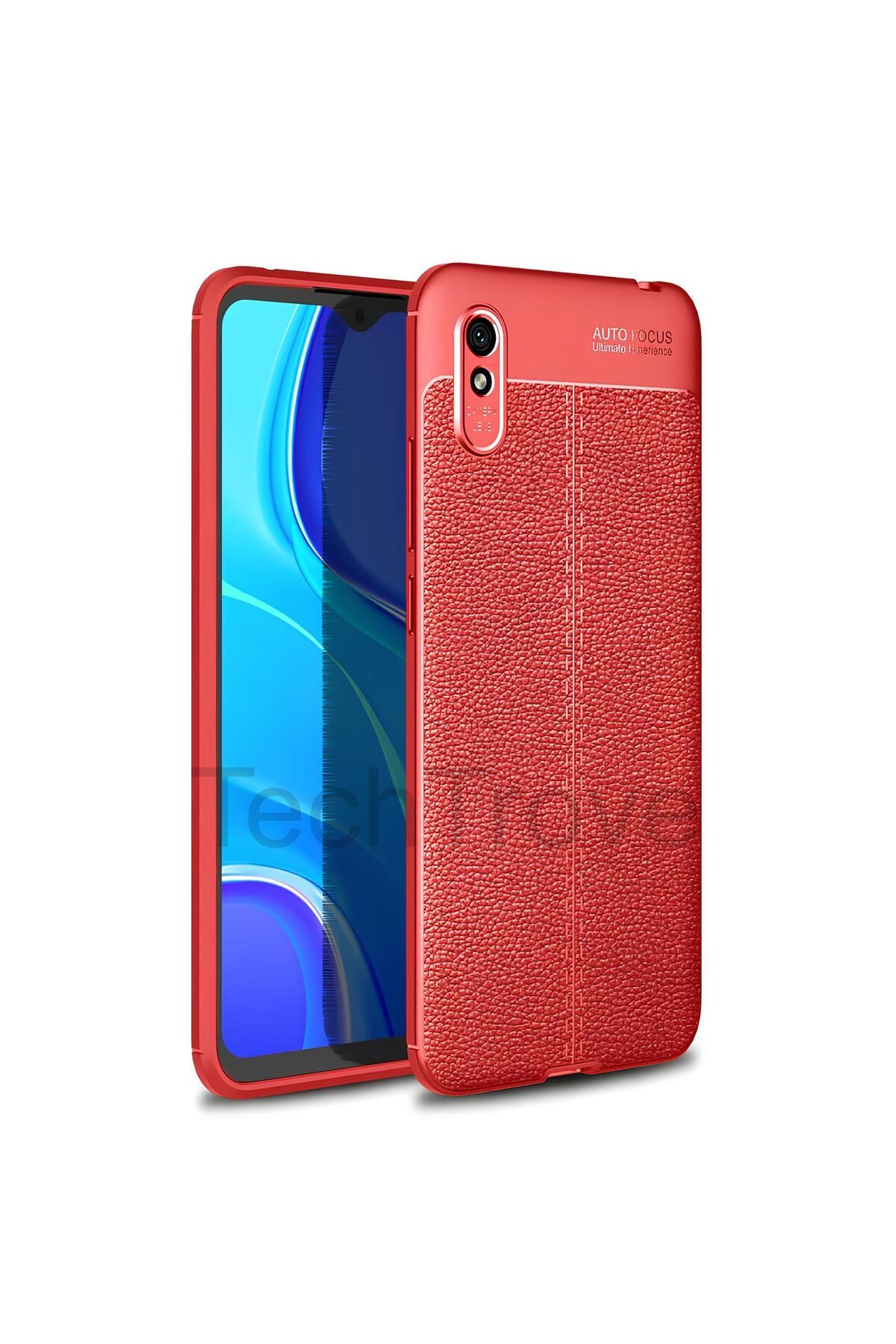 TechTrove Xiaomi Redmi 9A Kılıf Deri Extra Korumalı Slikon Kapak